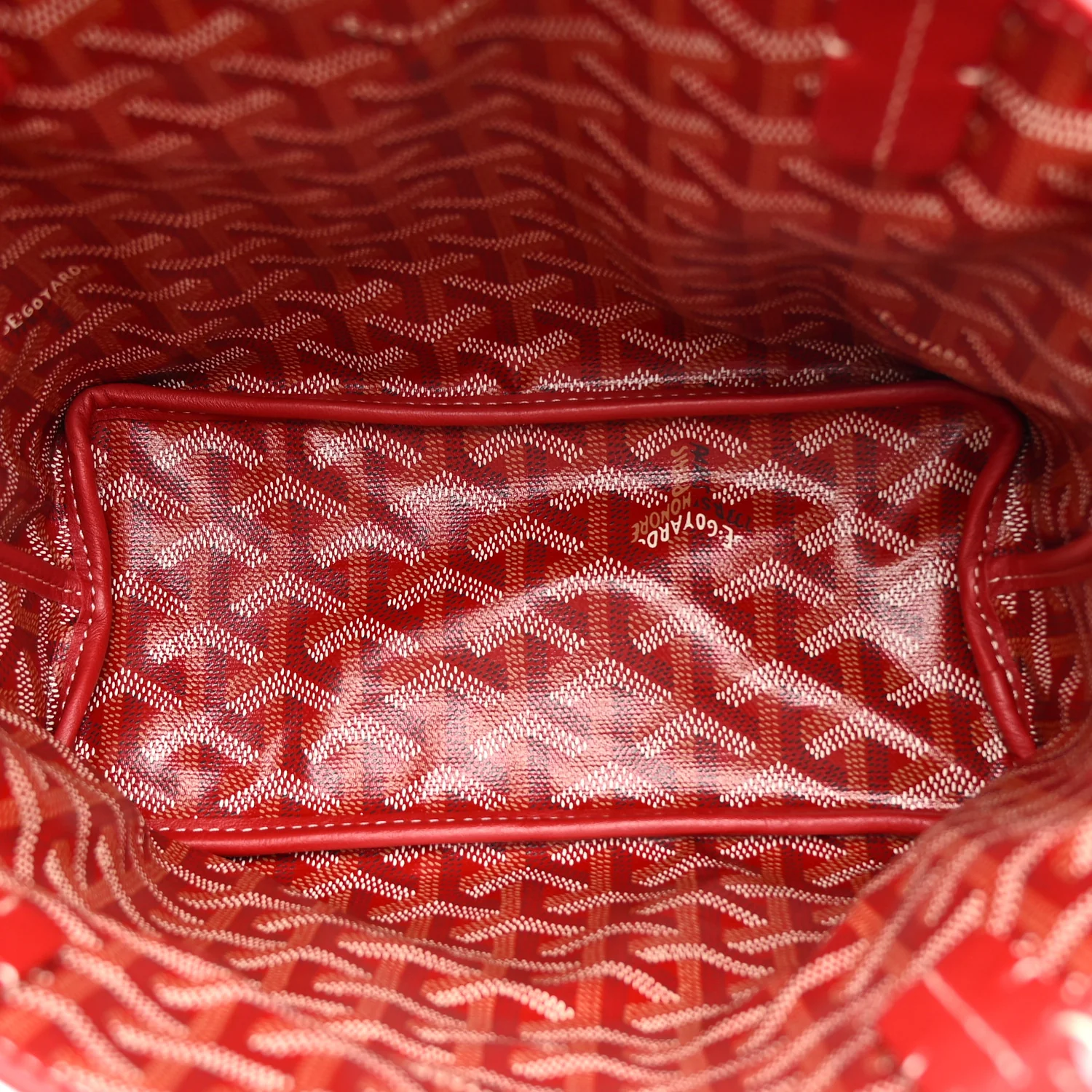 Goyardine Reversible Mini Anjou Red