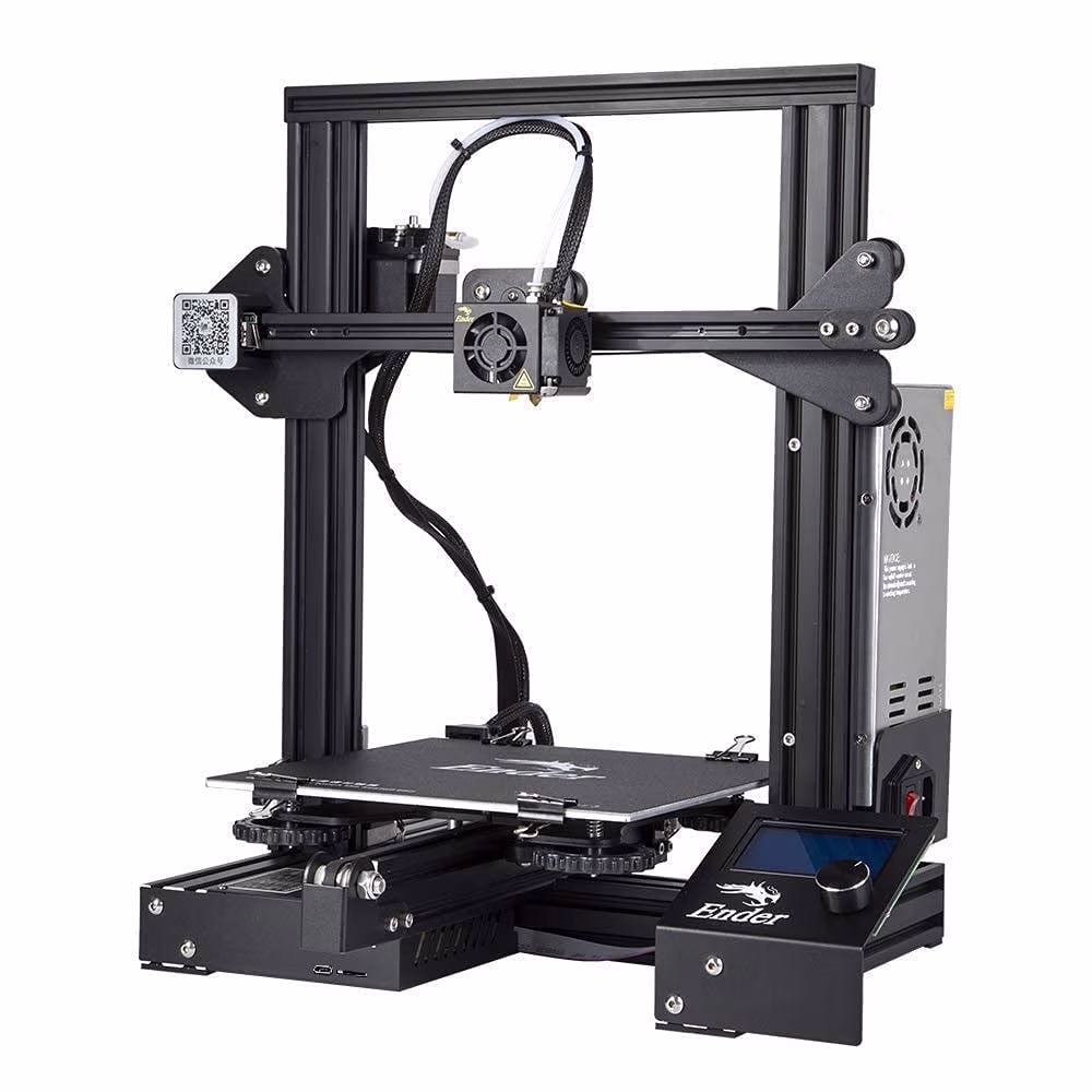 Ender 3 3D Printer Fully Open Source with Resume Printing Function Printing Size 220x220x250mm Aluminum Black(ender-3)