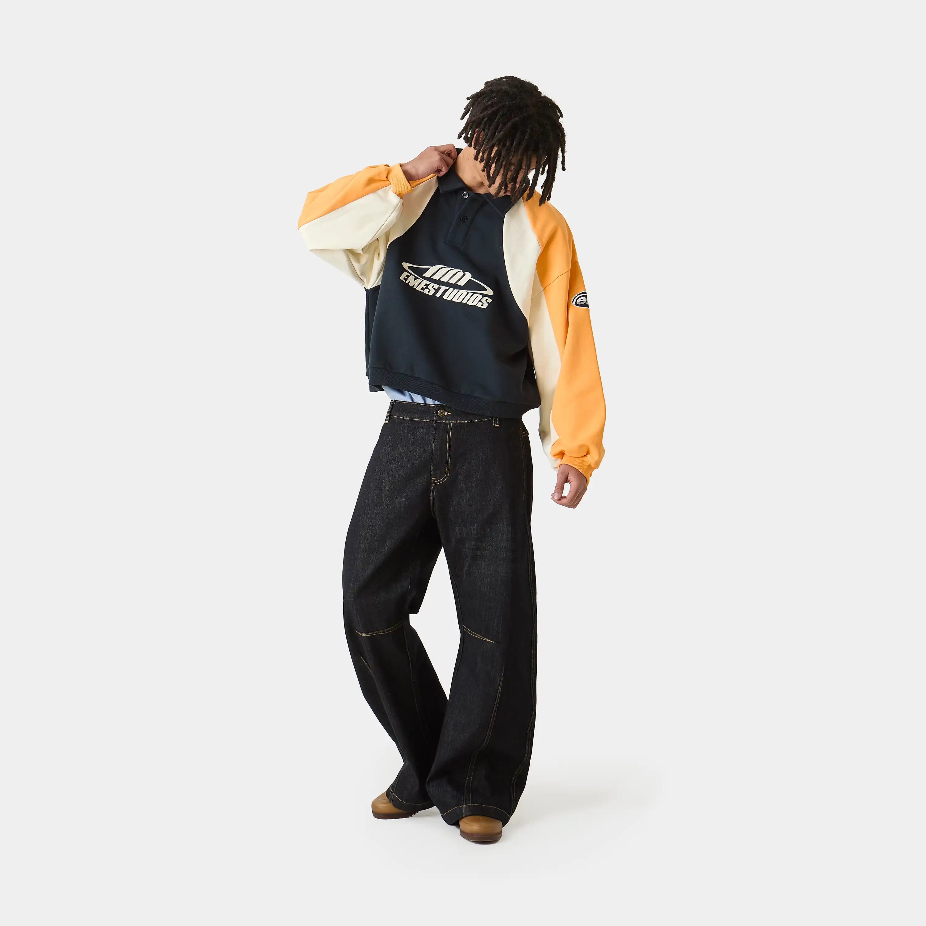 Tipton Tangerine Polo Crewneck