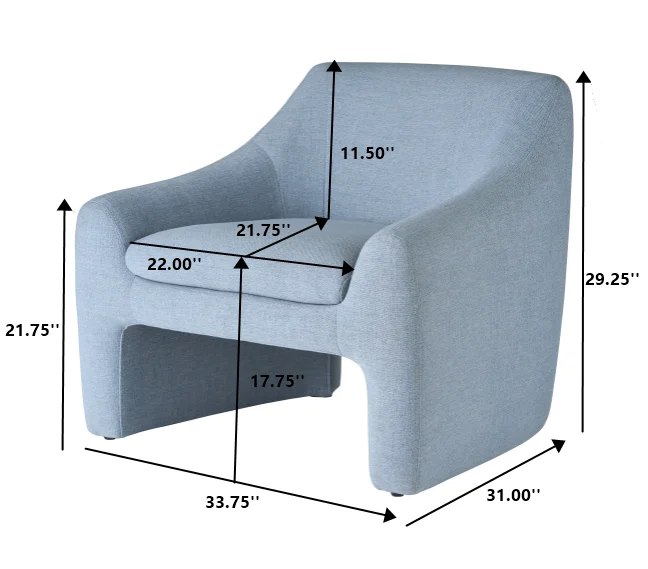 Better Homes & Gardens Emerson Curvy Accent Chair, Truffle Brown Boucle