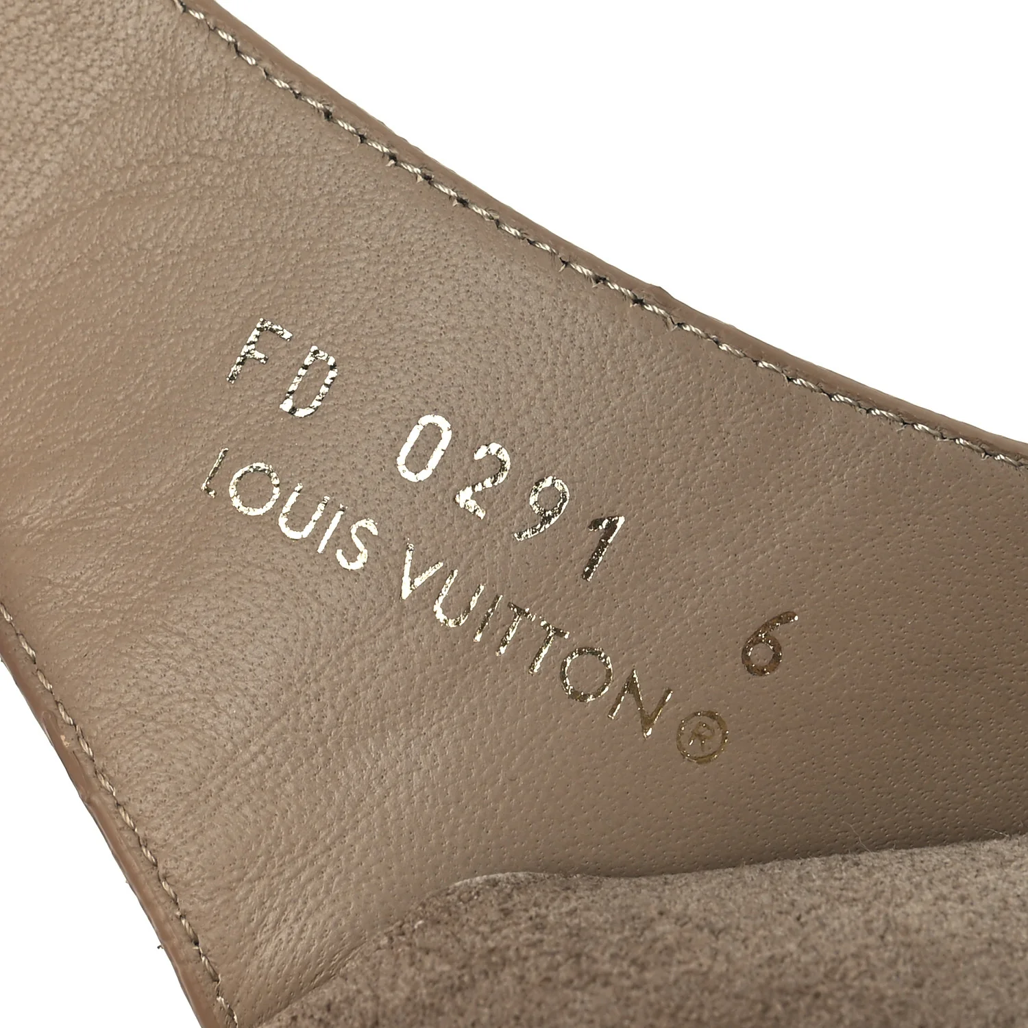 Monogram Fur LV Easy Mule 6 Brown