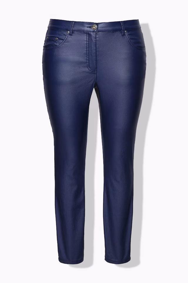 Coated Denim Stretch Skinny Pants