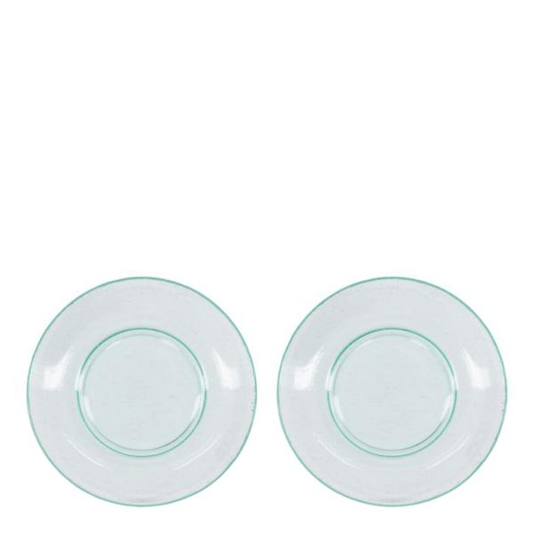 Rain tallerken 21 cm 2 stk aqua