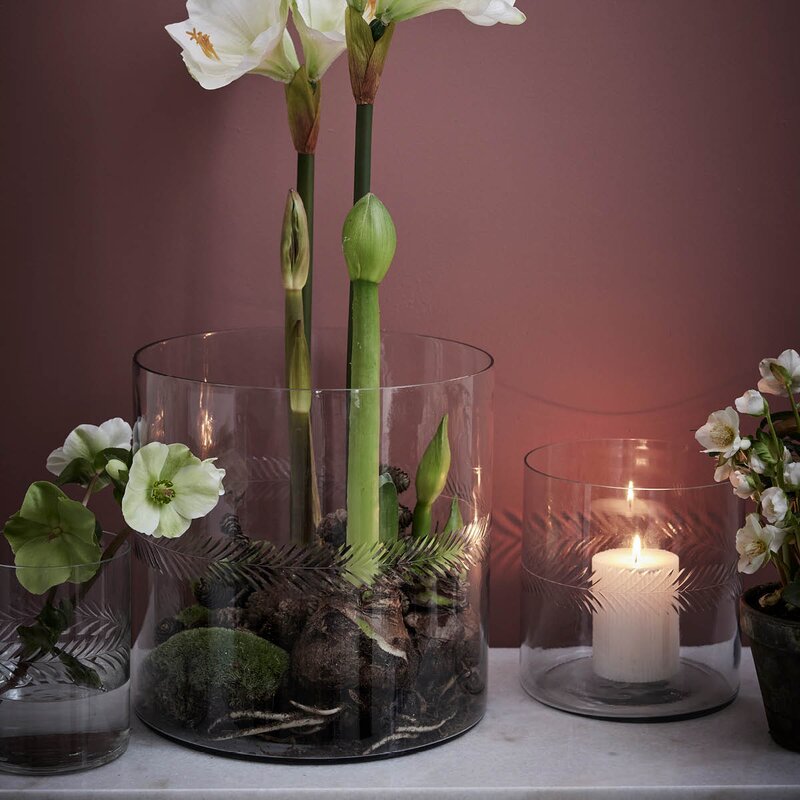 Carla vase 20 cm klar