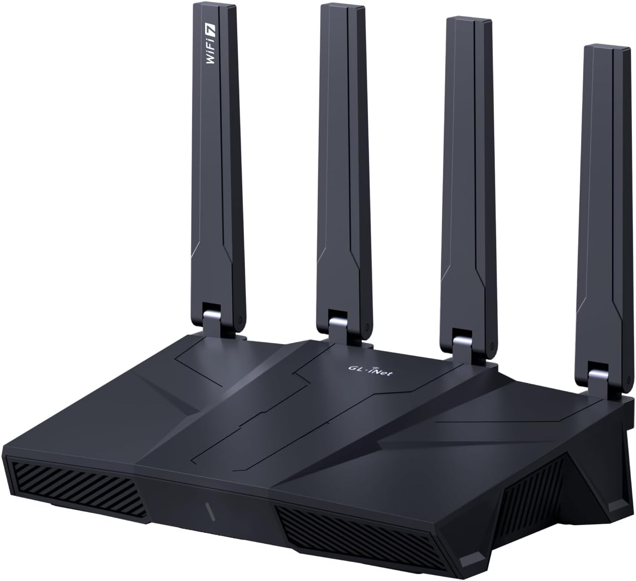 GL.iNet GL-BE9300 (Flint 3) Tri-Band WiFi 7 Router  High-Speed 6GHz Gaming WiFi Router for Wireless Internet  Long Range  5 x 2.5G VPN Routers for Fiber Optic Modem  Computer Routers  Home & Business