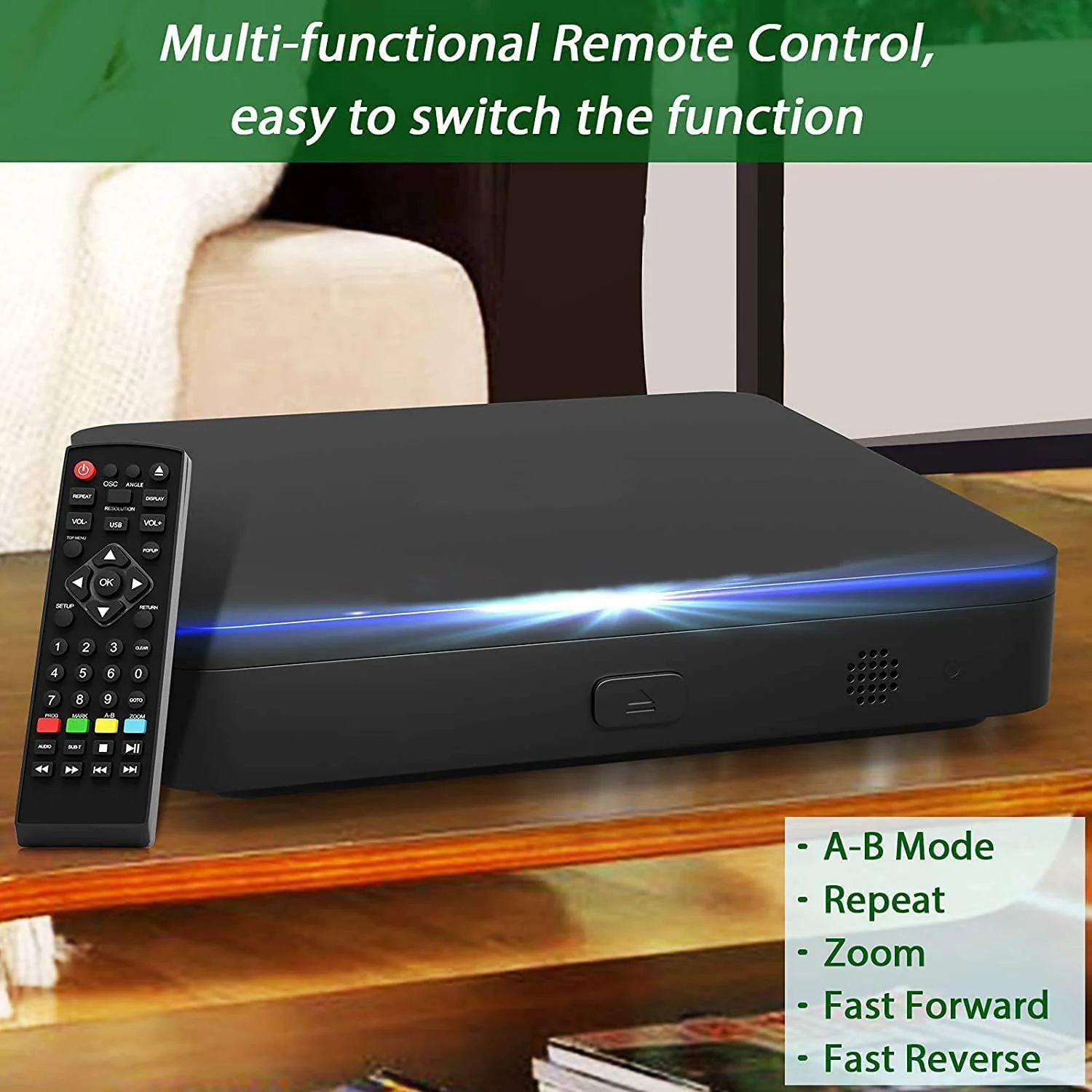 Didar Blu Ray DVD Player. Ultra Mini 1080P Blue Ray Disc Player