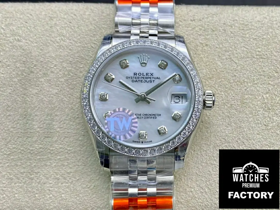 Rolex Datejust M278384RBR-0008 TW Factory Diamond-Set Bezel