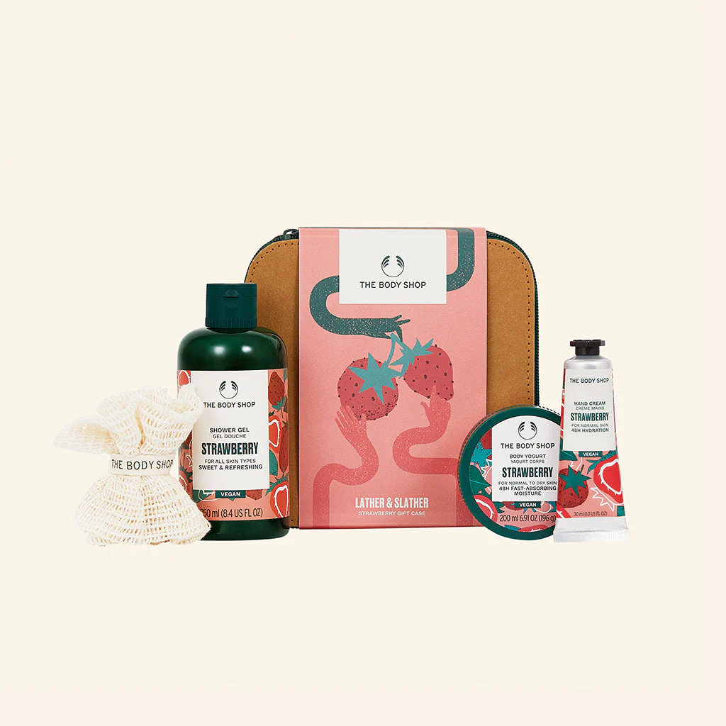 Lather & Slather Strawberry Gift Case