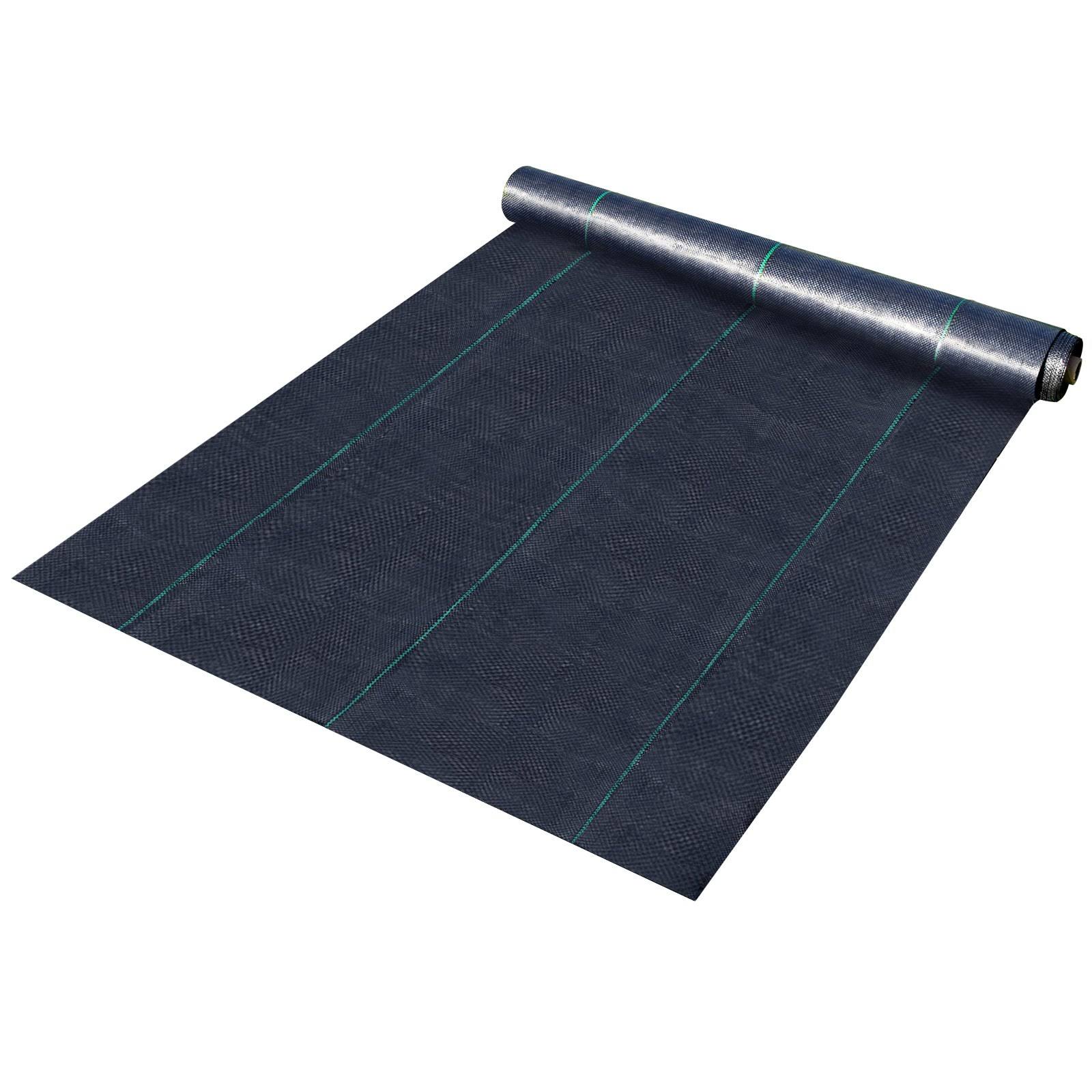 VEVOR 250-ft x 6-ft Weed Barrier 4.1oz PP Professional Gardening Patio/Playset Landscape Fabric | ZZZP4.1OZ6X250FCBV0
