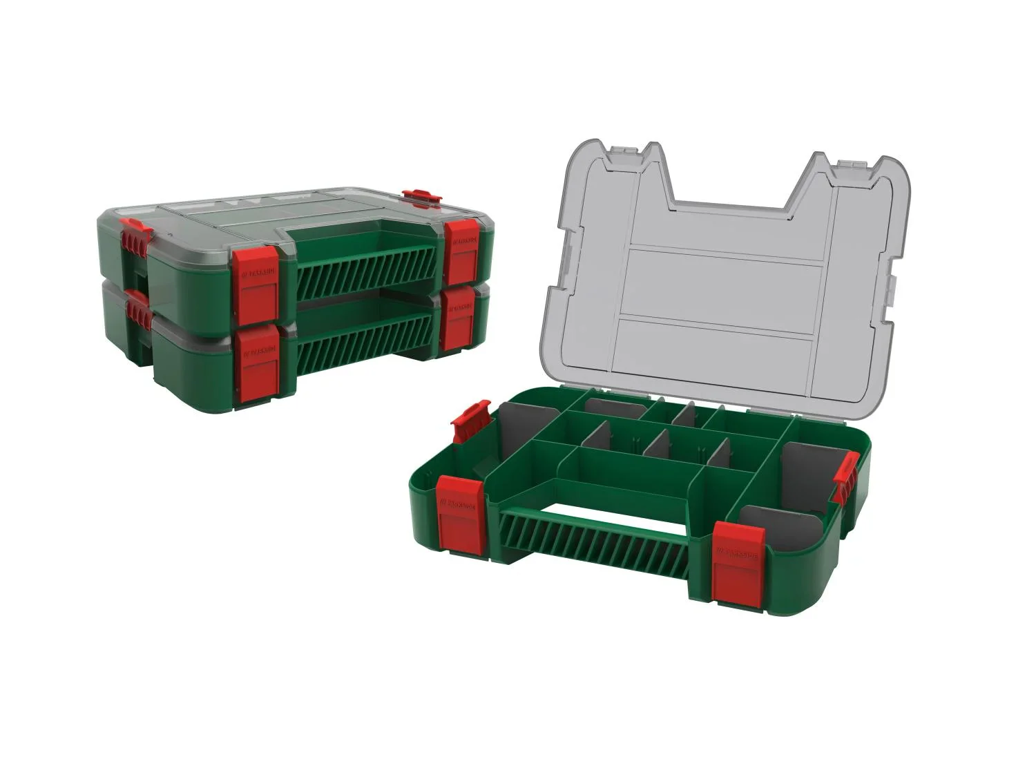 PARKSIDE Lot de 3 botes  compartiments empilables