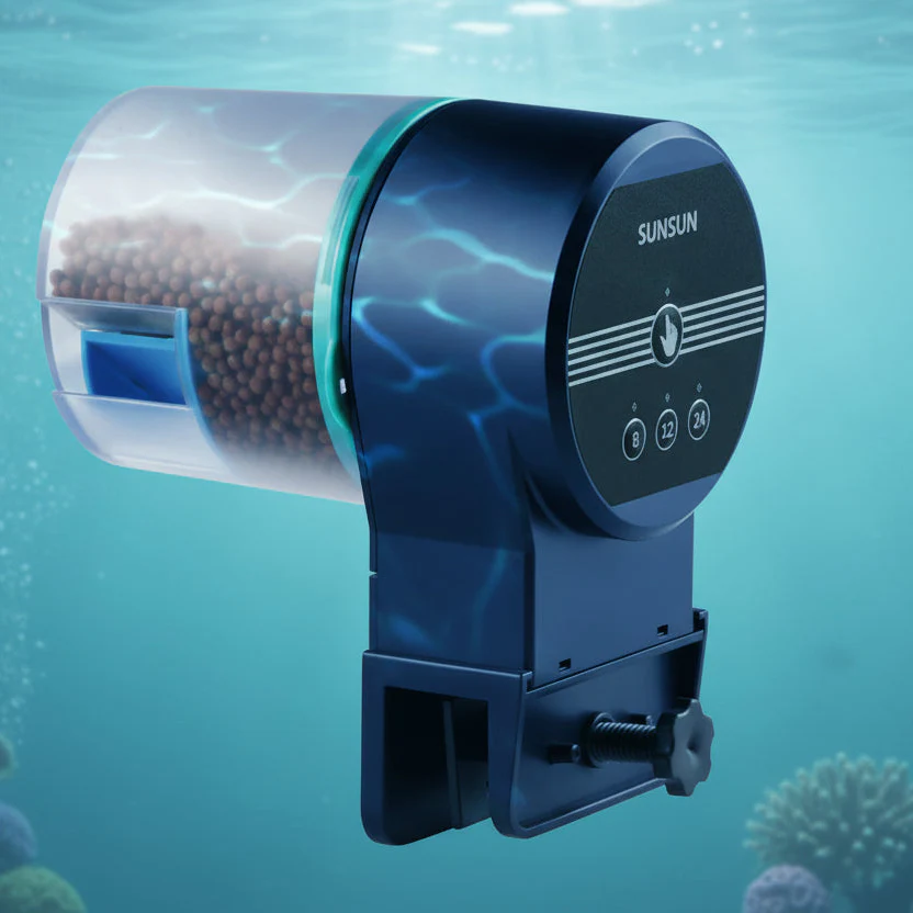 Automatic Aquarium Feeder with Mobile App Control – Smart Fish Tank