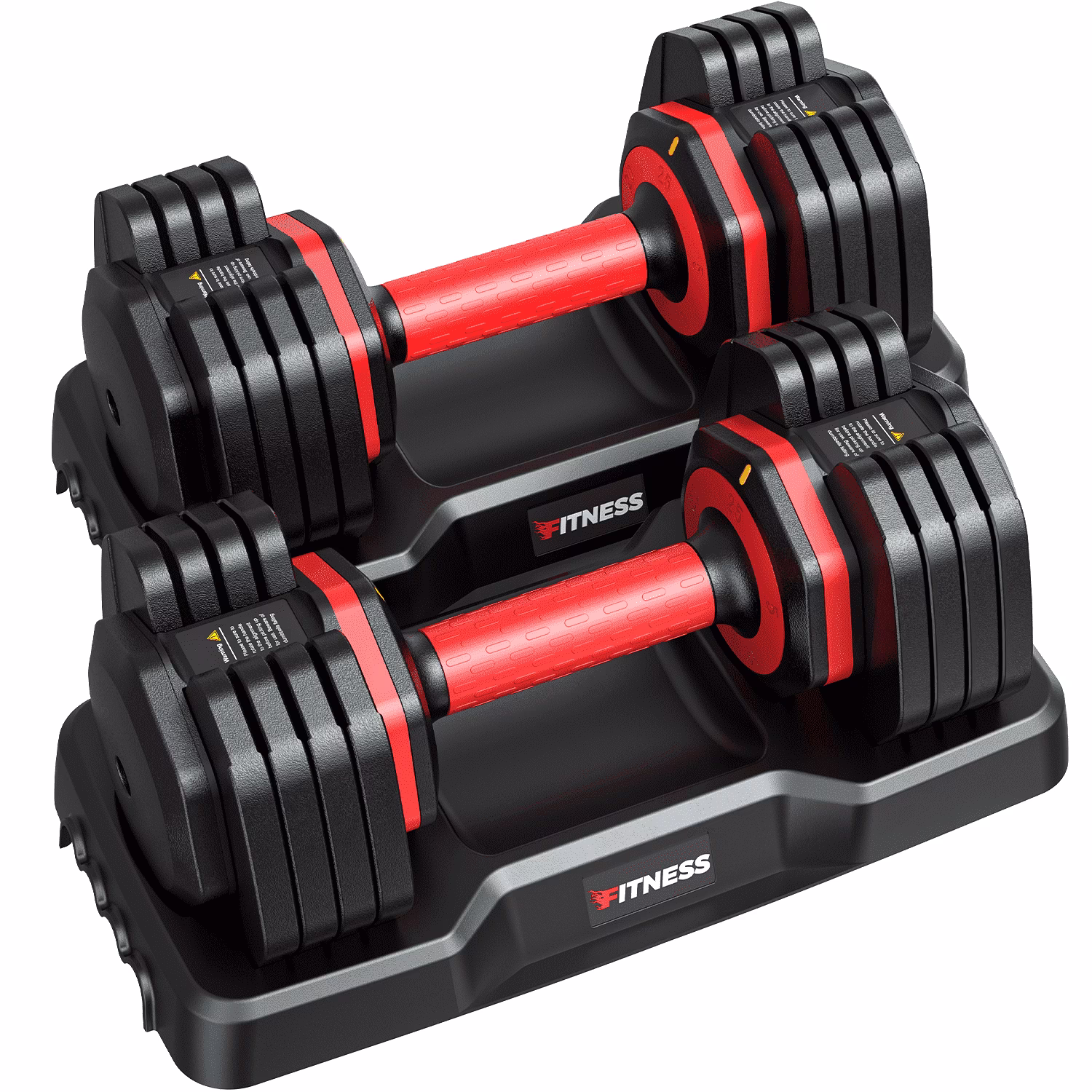 GIKPAL 50 lb(25 lb*2) 5 in 1 Adjustable Dumbbells 25 lb Set of 2 Adjustable Free Weights Plates and Rack - Hand Weights for Women and Men - Adjust Weight for Home Gym Full Body Workout Fitness