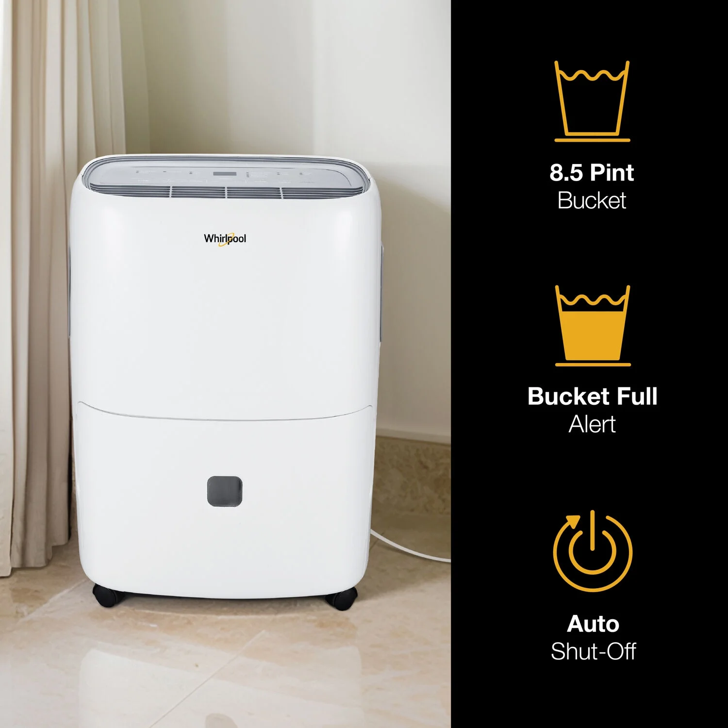 30-Pint 3000 Sq ft Humidity Absorber Dehumidifier, Bedroom, Basement, Garage, WHAD301DW, New(30 pt) - Image 4