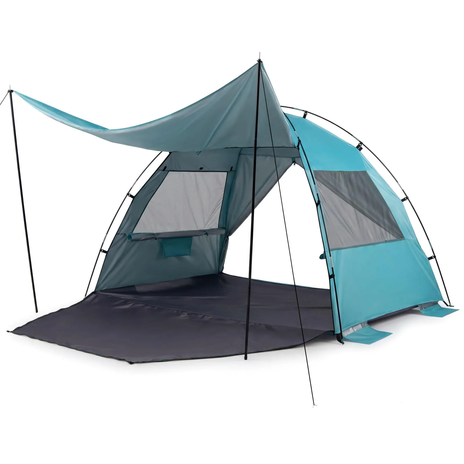 Tangkula 3/4/5/6 Person Pop Up Beach Tent with Canopy