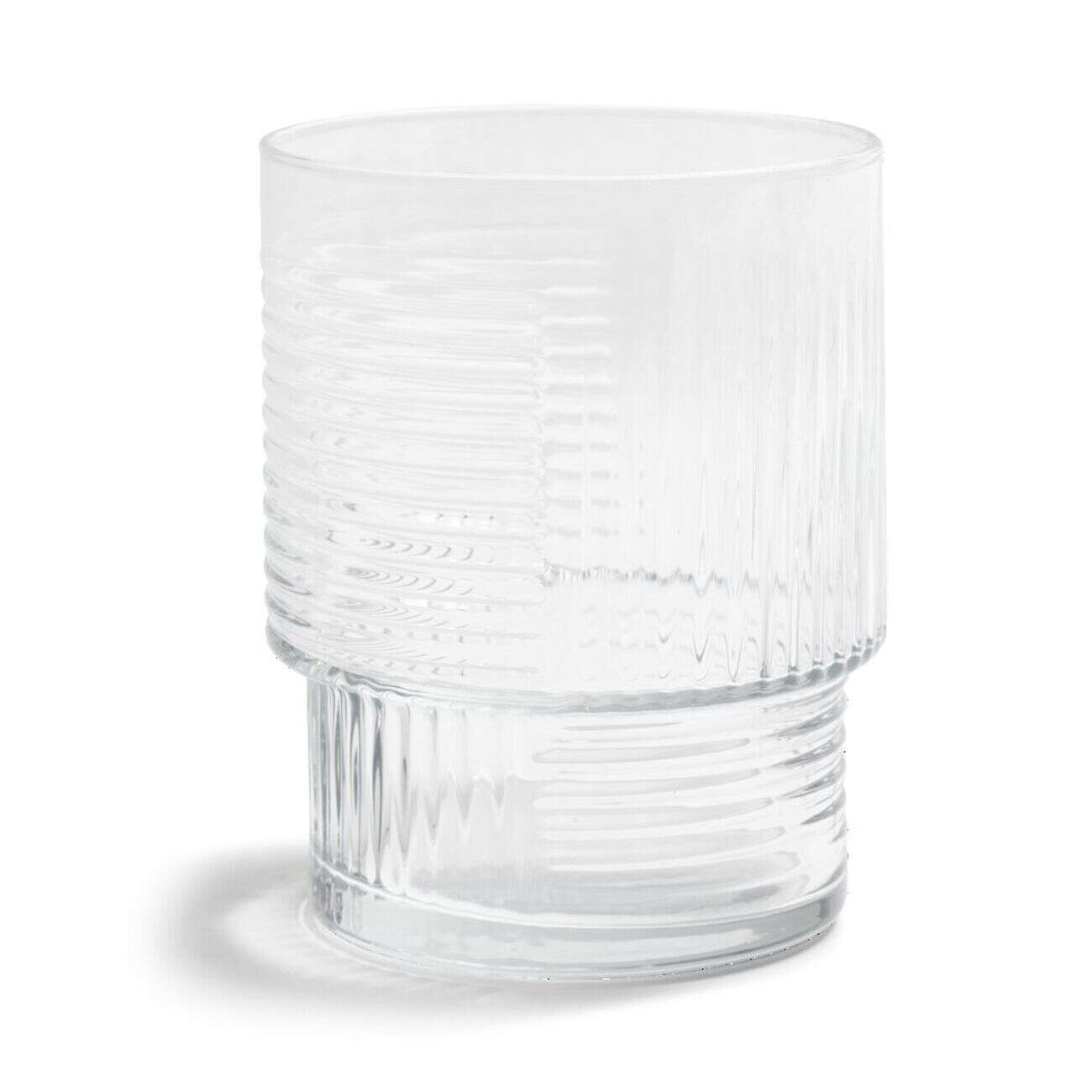 Lot de 3 gobelets en verre empilables 32,5cl