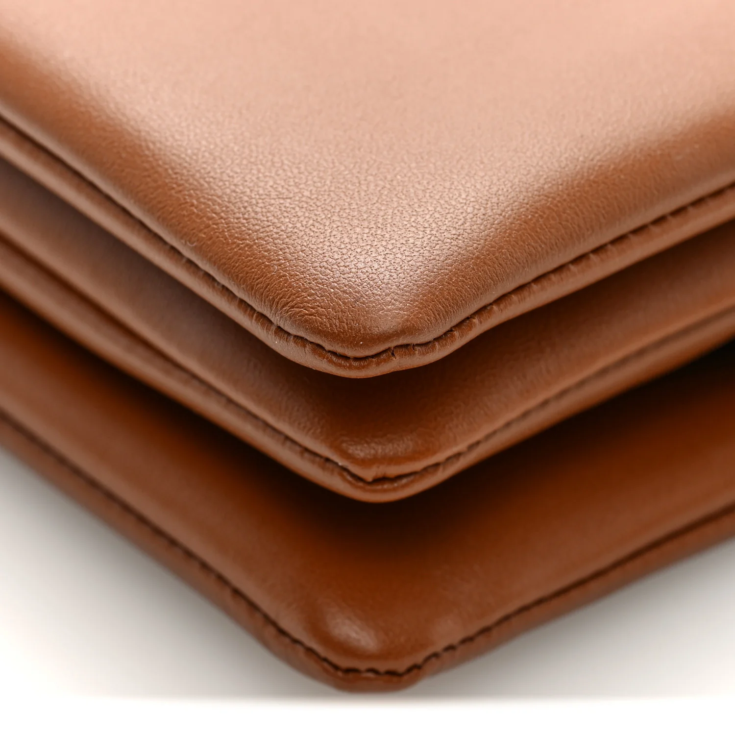 Smooth Lambskin Trio Crossbody Flap Bag Soft Tan