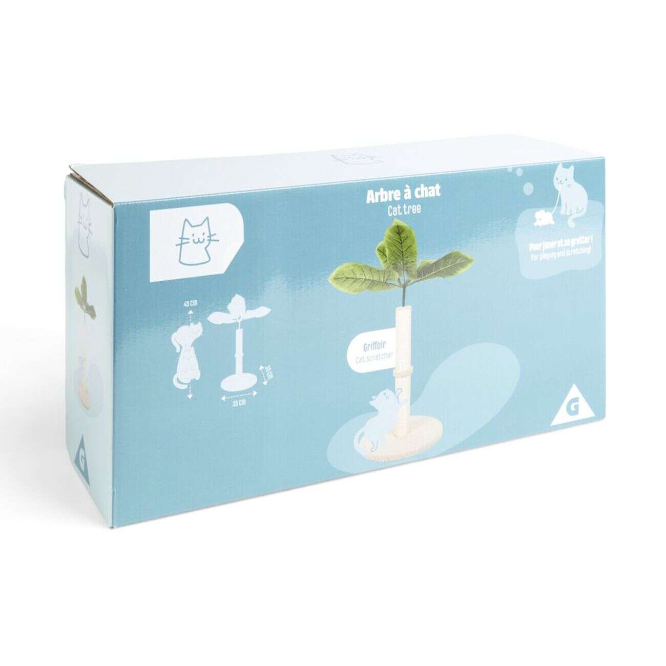 Arbre à chat forme plante Ø35xH45cm