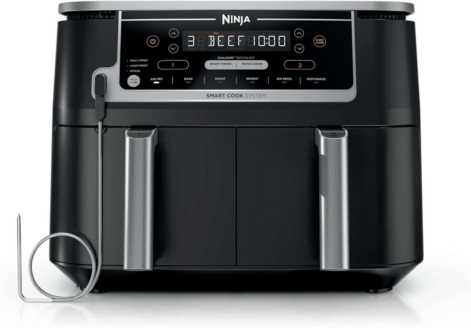 Friteuse à air Ninja Foodi 6-en-1 FlexBasket avec MegaZone de 7 pintes et séparateur de panier