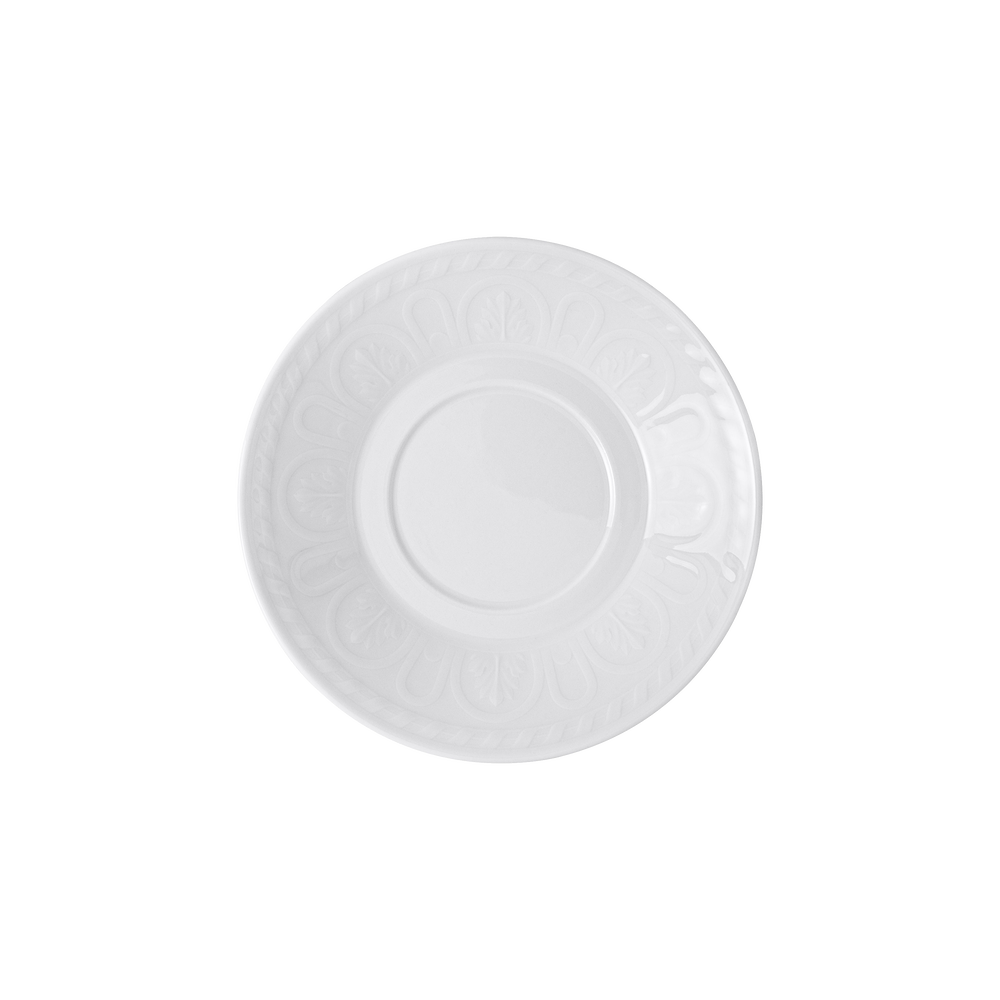 Cellini Coffee cup saucer - White, 6.2'', Premium Porcelain