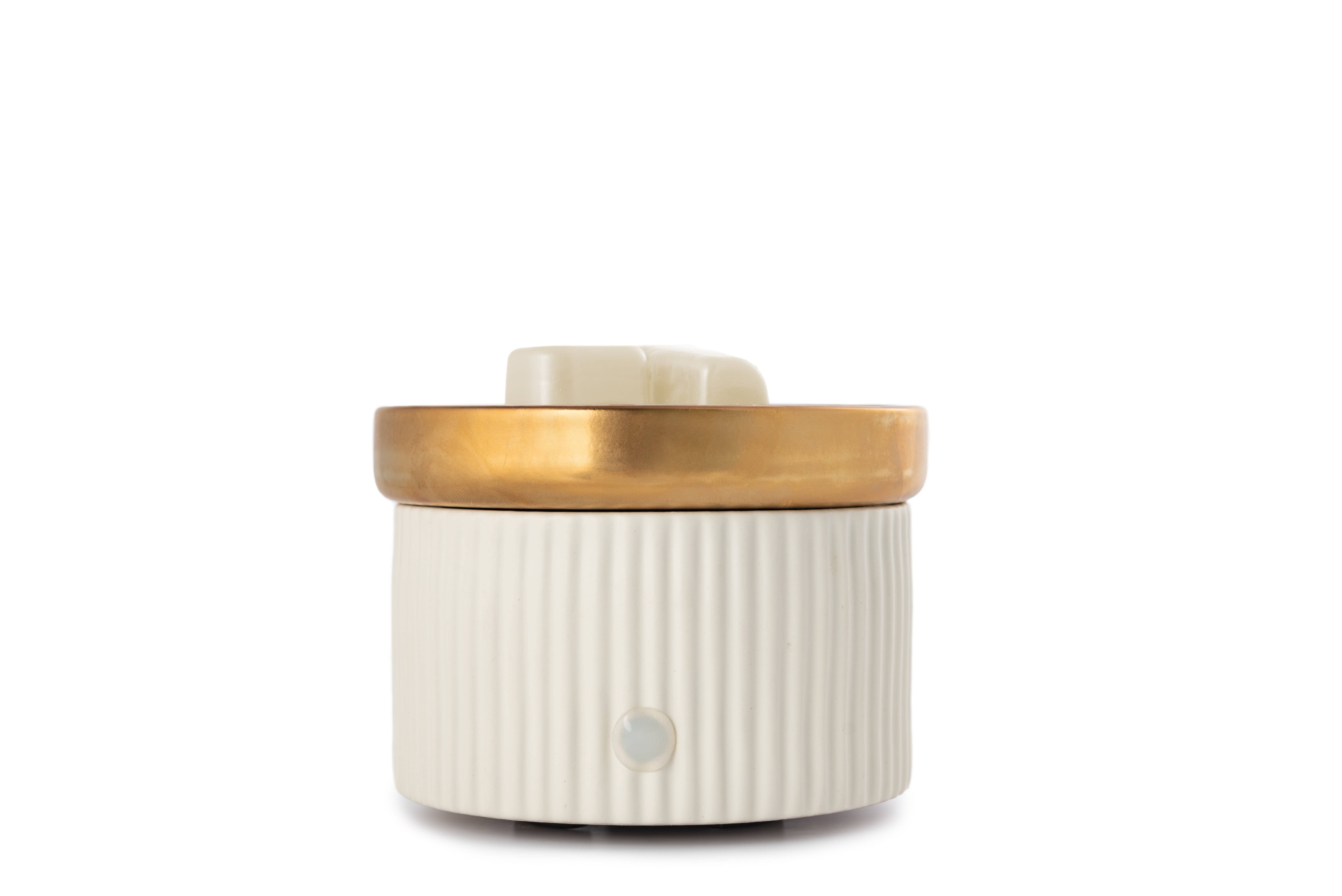 Better Home and Gardens 2-in-1 Fragrance Warmer, White Ribbed, 1 PC