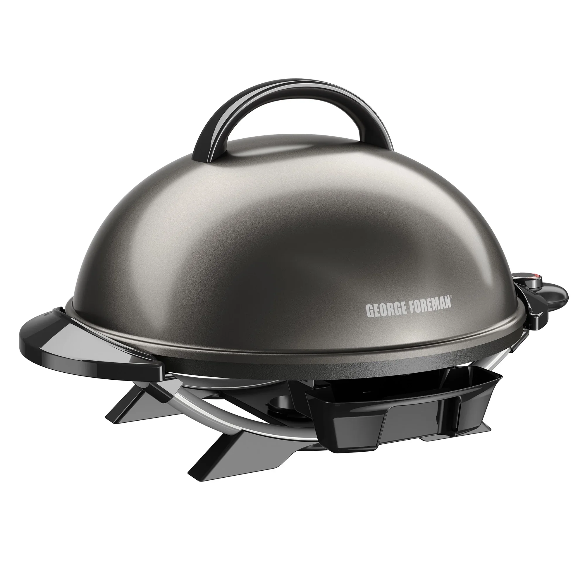 Foreman 15 Serving Nonstick Indoor/Outdoor Electric Grill in Gun Metal