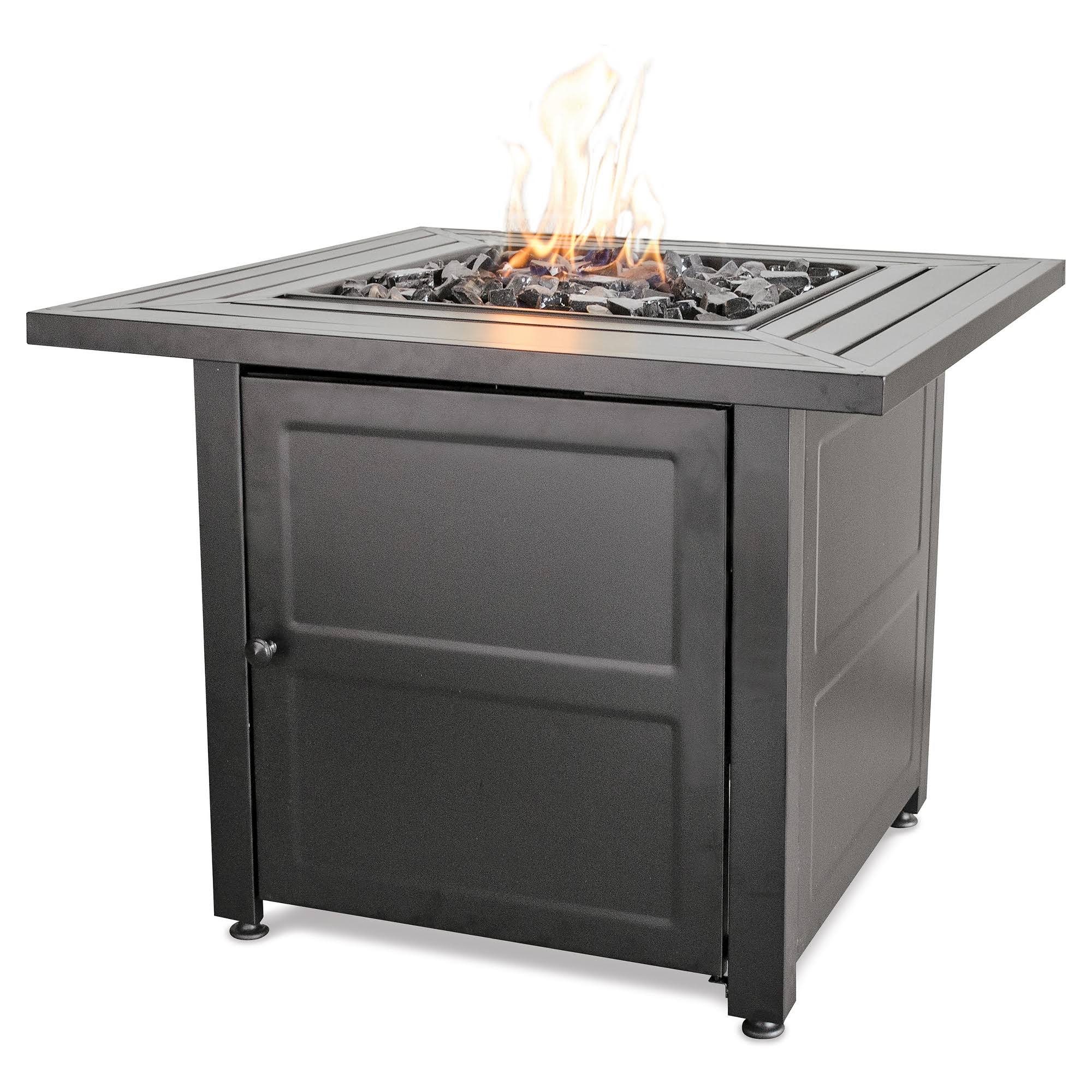 Uniflame Endless Summer Steel Mantel 30 in. Fire Table, Grey