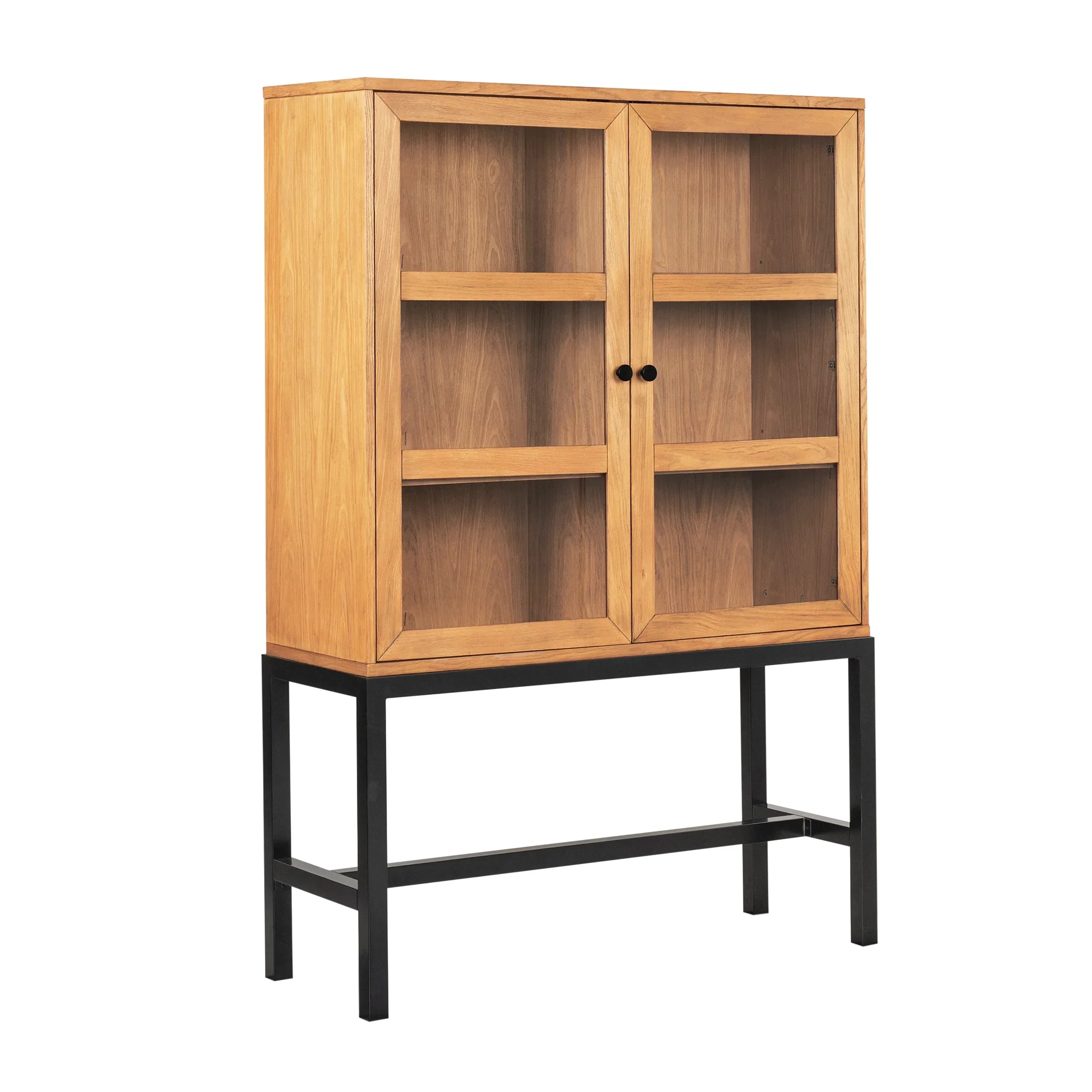 Better Homes & Gardens Ezra China Cabinet, Light Honey Finish