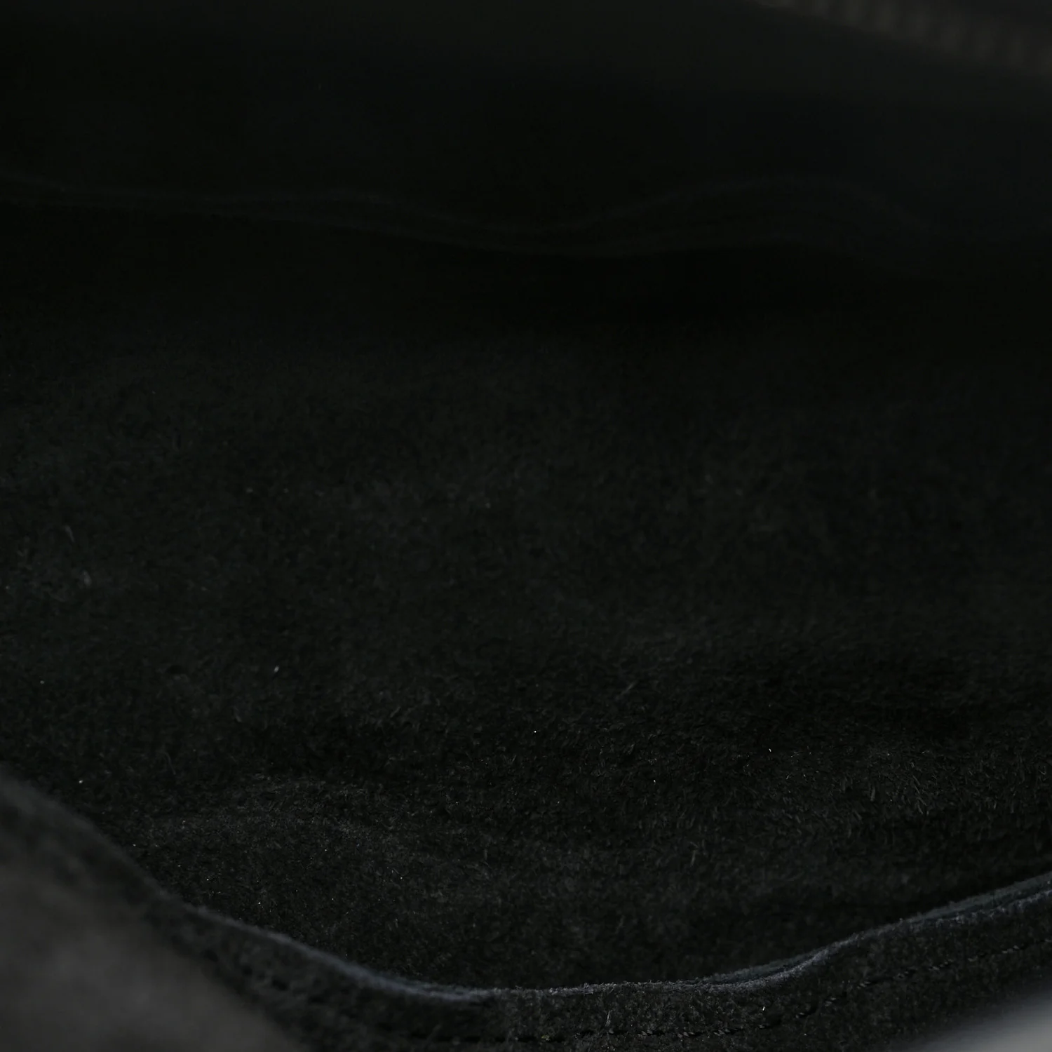 Grained Calfskin Small Slouchy Banana Bag Black