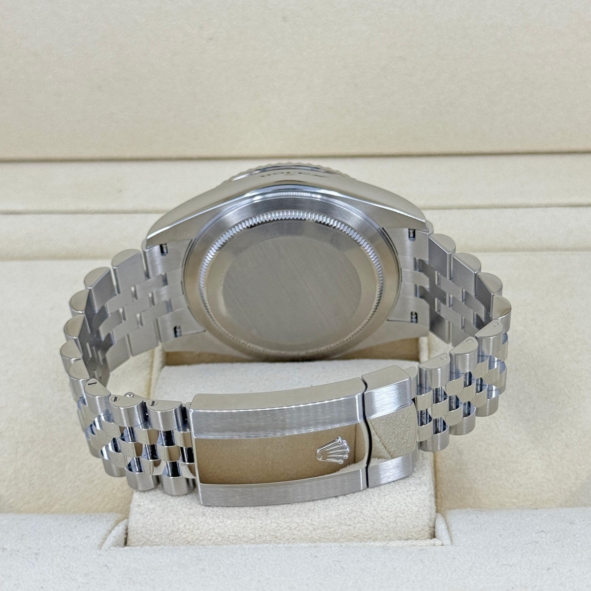[Super Clone]RLX  Sky-Dweller 42mm Stainless Steel White Dial Jubilee - 336934