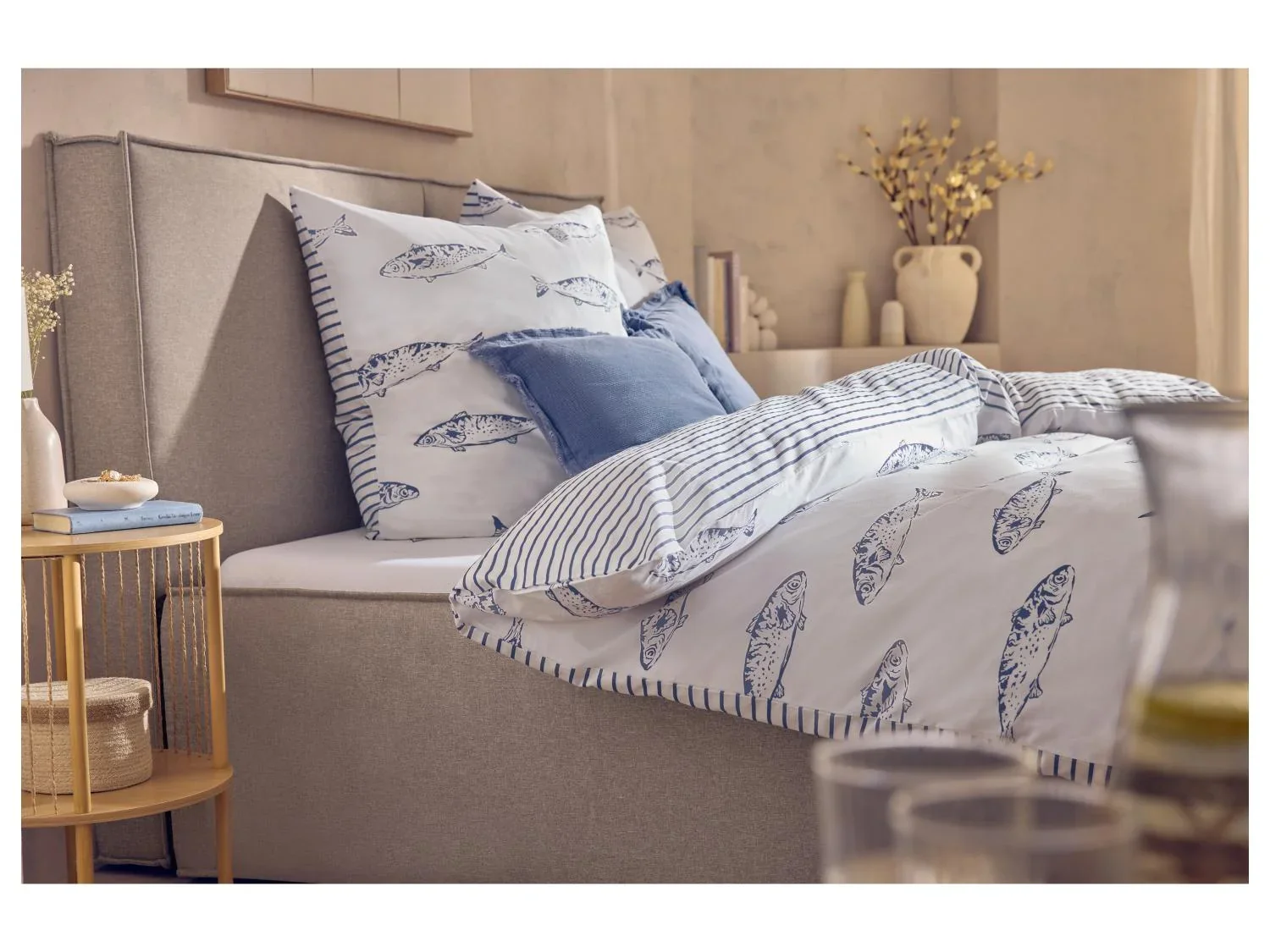 LIVARNO Drap-housse en jersey, 180-200 x L 200 cm