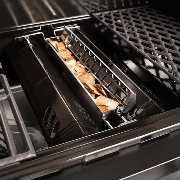 5-Burner Propane Gas Grill in Matte Black with TriVantage Multifunctional Cooking System - Image 9