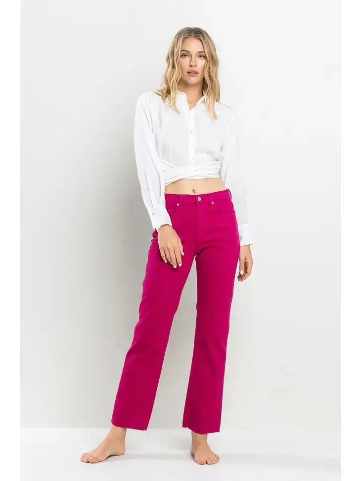 High Rise Straight Pants