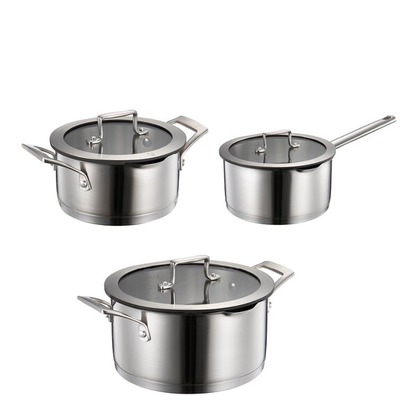 Geo grytesett 3 deler 1,5/ 3/4L børstet