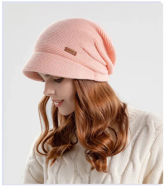 Sophie Paris l Chapeau en velours tricoté