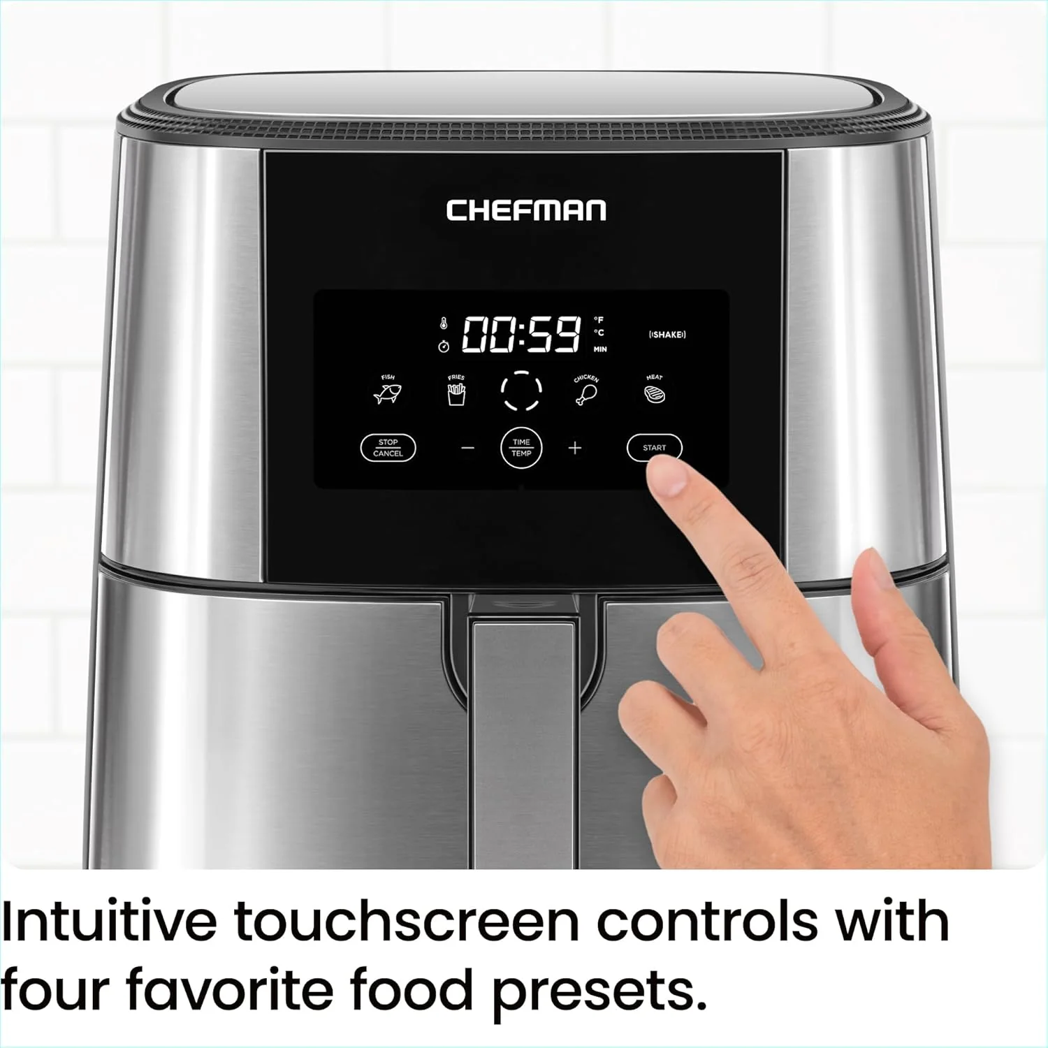 TurboFry Touch Stainless-Steel Air Fryer