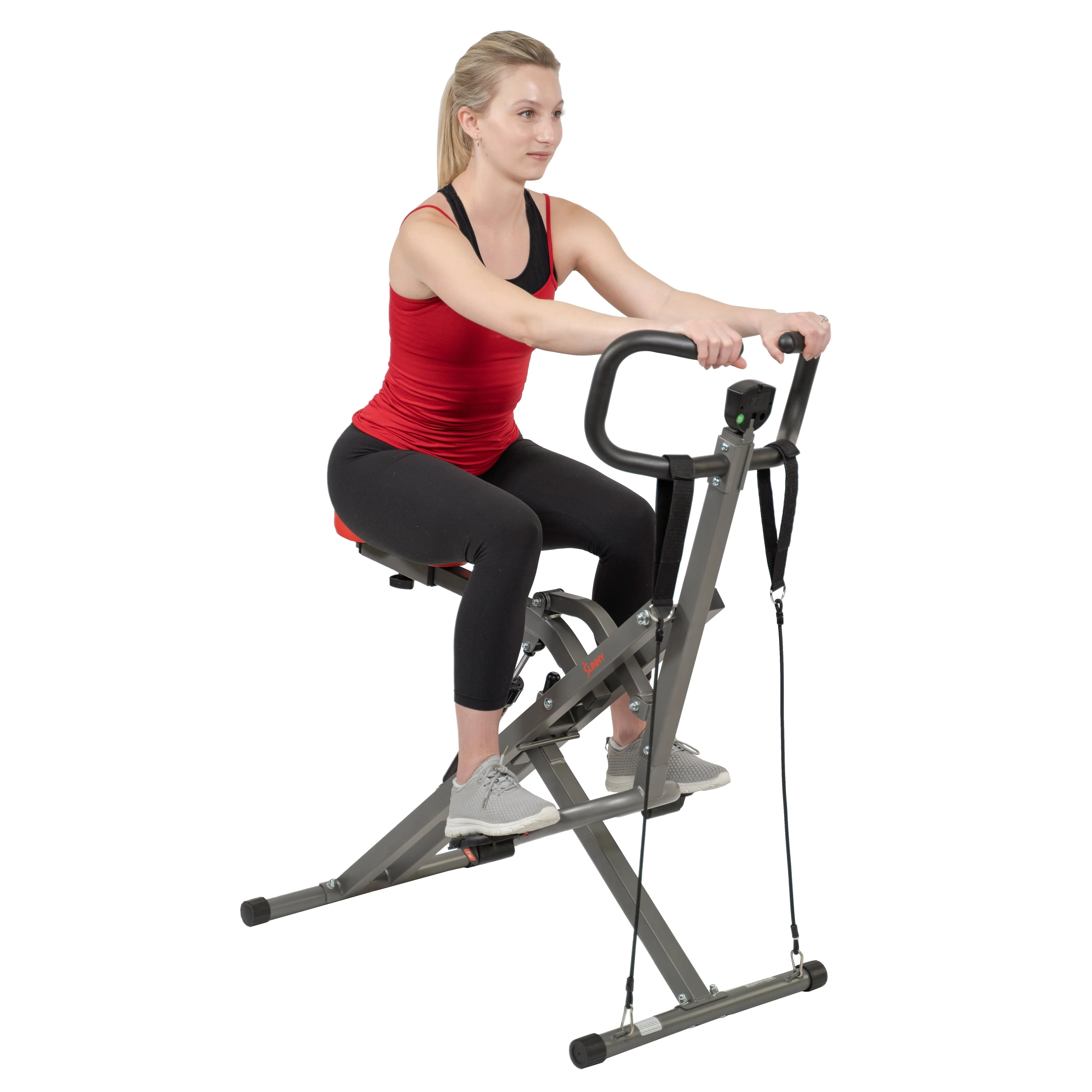 Sunny Health & Fitness Row - N - Ride PRO Squat Assist Trainer for Full Glute, Thigh, and Leg Workouts, SF - A020052