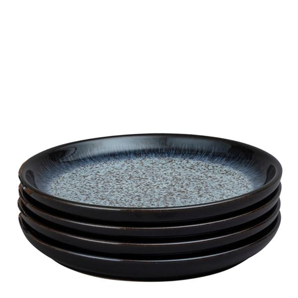 Halo tallerken Coupe 21 cm 4 stk blå/svart