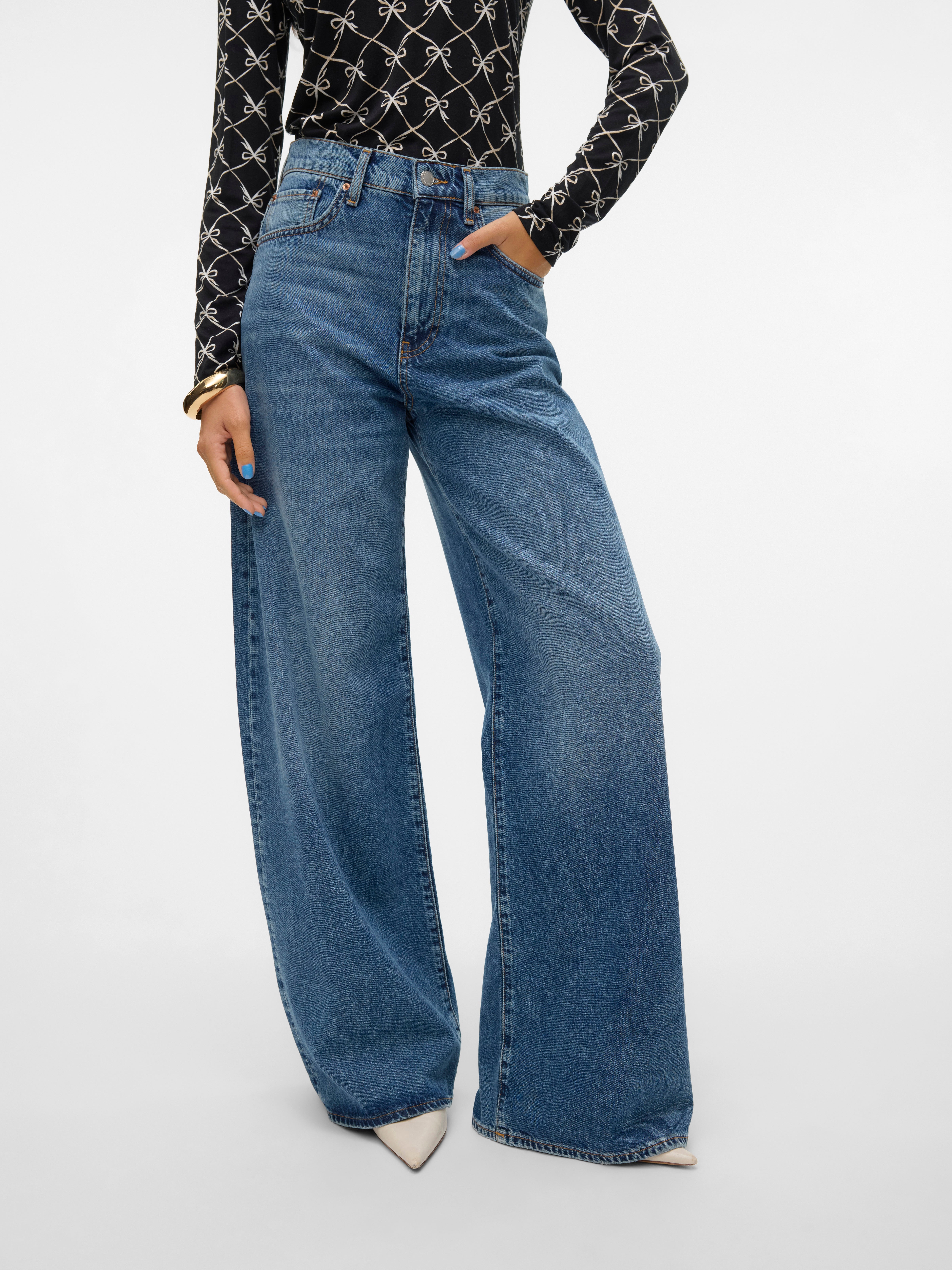 VERO MODA® VMELINA Super high rise Wide Leg Fit Jeans