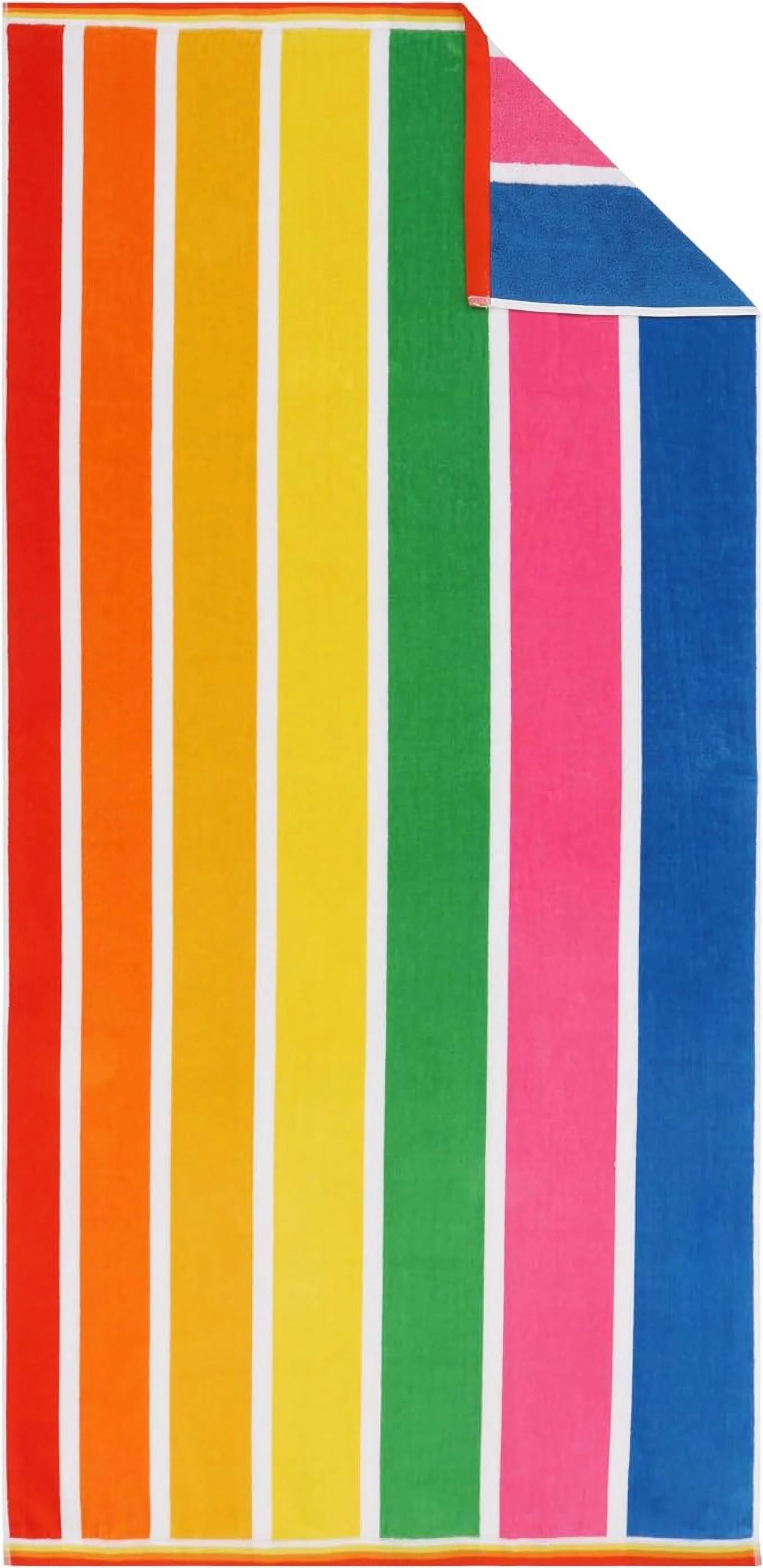Ben Kaufman Sales 104850 30 x 60 in. Velour Graduated Stripe Towel, Multi Color - Pack of 24