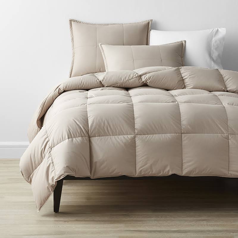 The Company Store Down Comforter - Feather Tan - Brown, Size Twin, Cotton