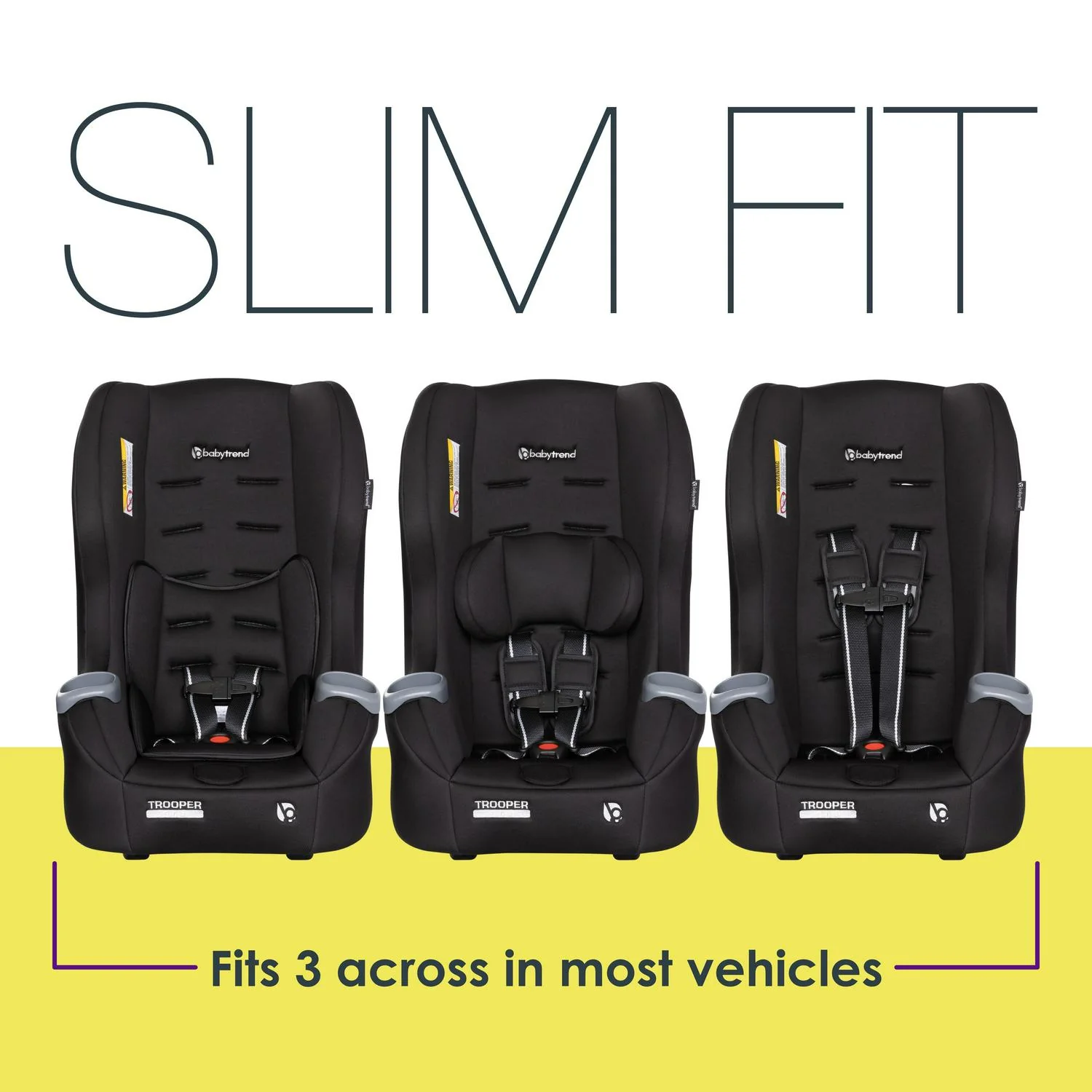 Baby Trend Trooper 3-in-1 Convertible Car Seat - Desert Black