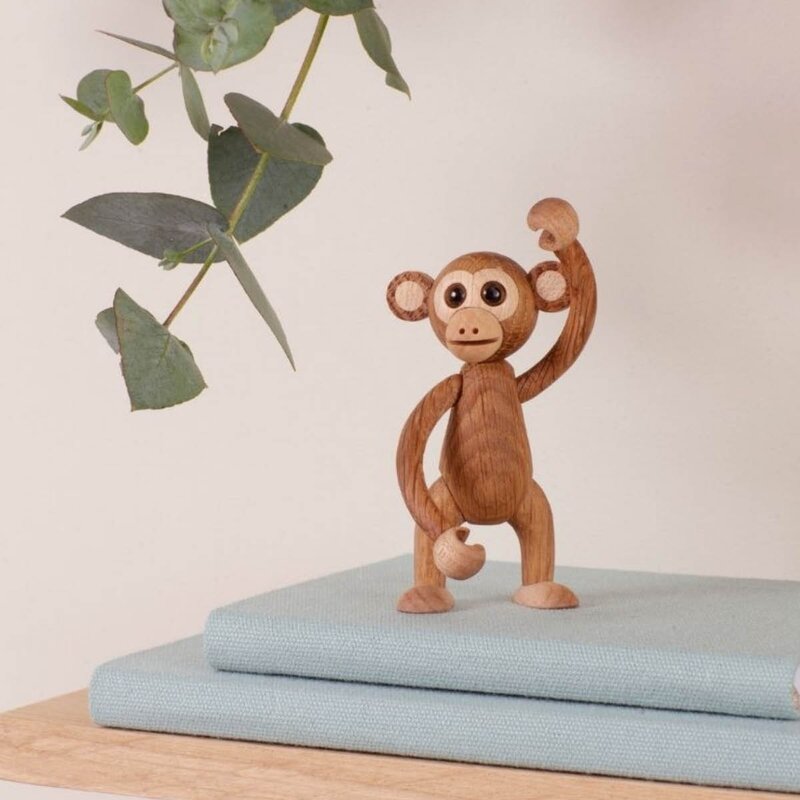 Swing Ape trefigur 8 cm eik