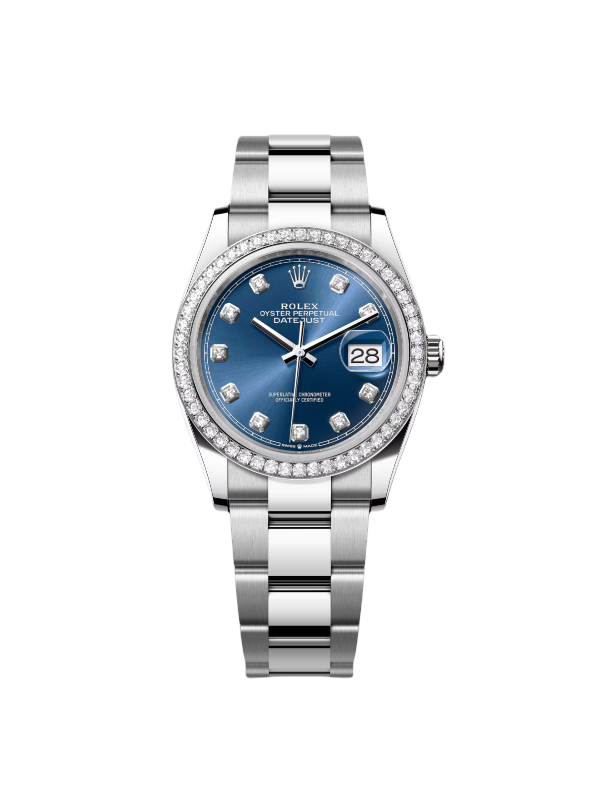 【Super Clone】RLX  Datejust 36mm 126284 Bright Blue Dial Jubilee Bracelet