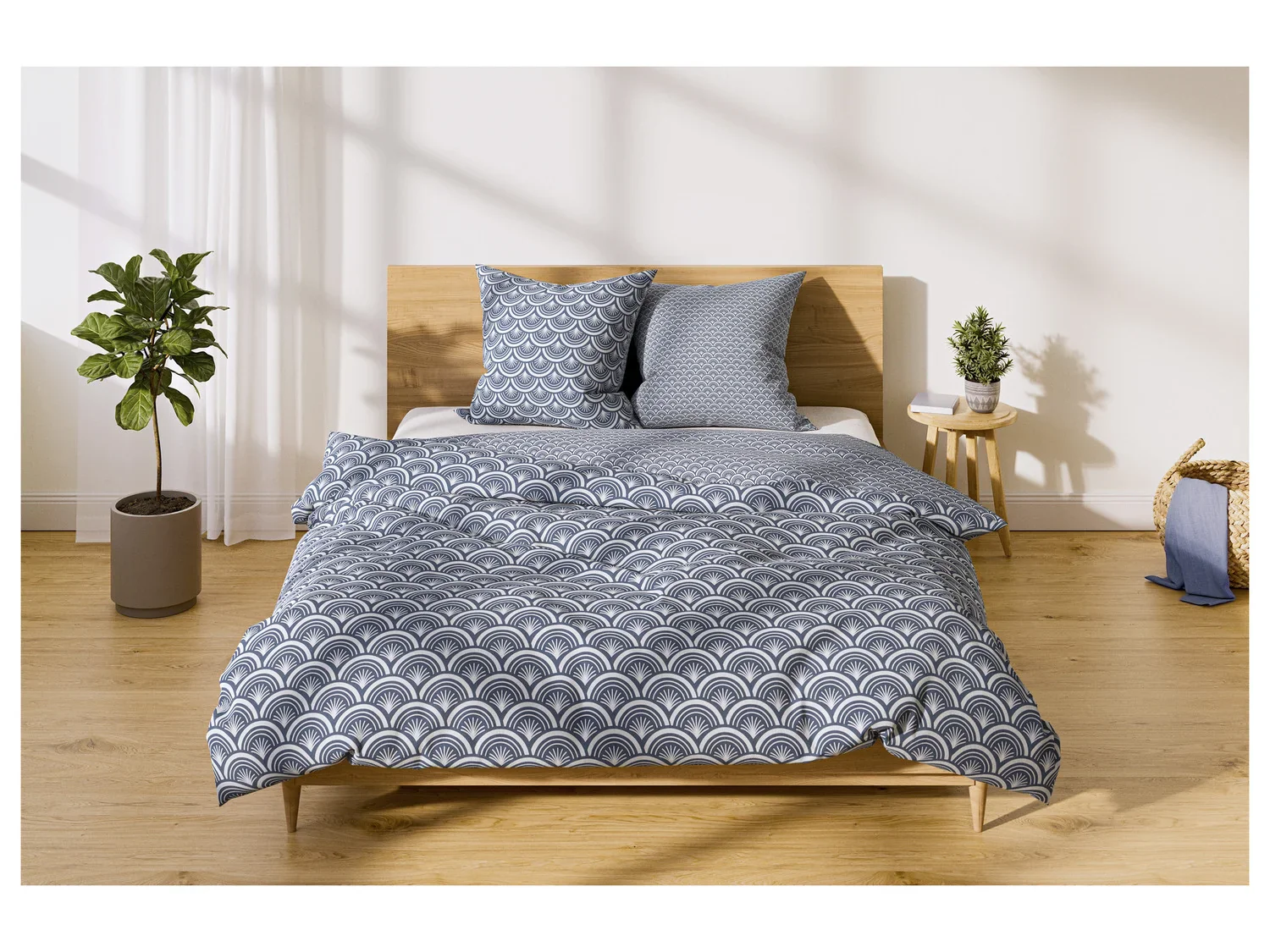 LIVARNO home Linge de lit en satin rversible, 240 x 220 cm