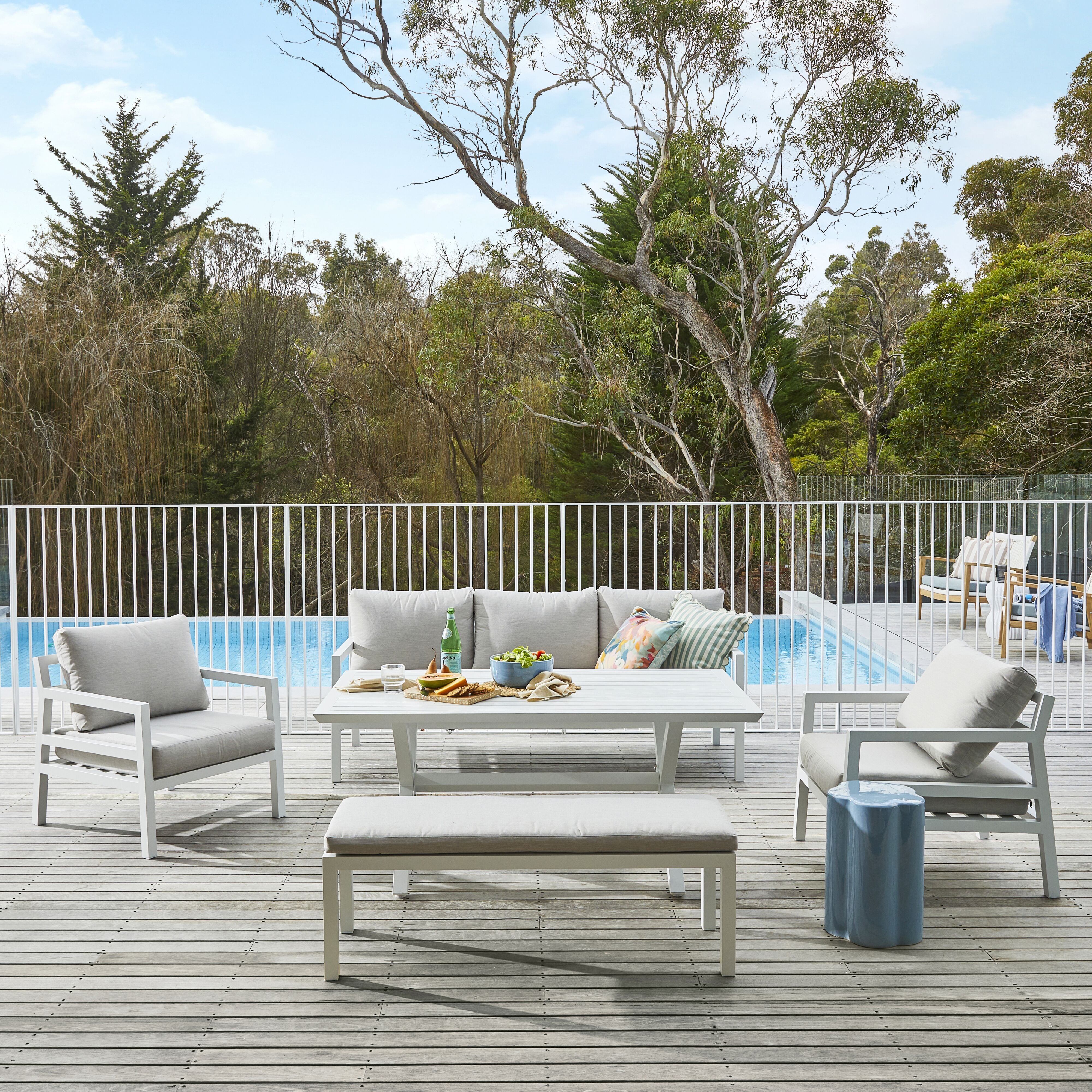 Hemmy 5 Pce Dining Set White