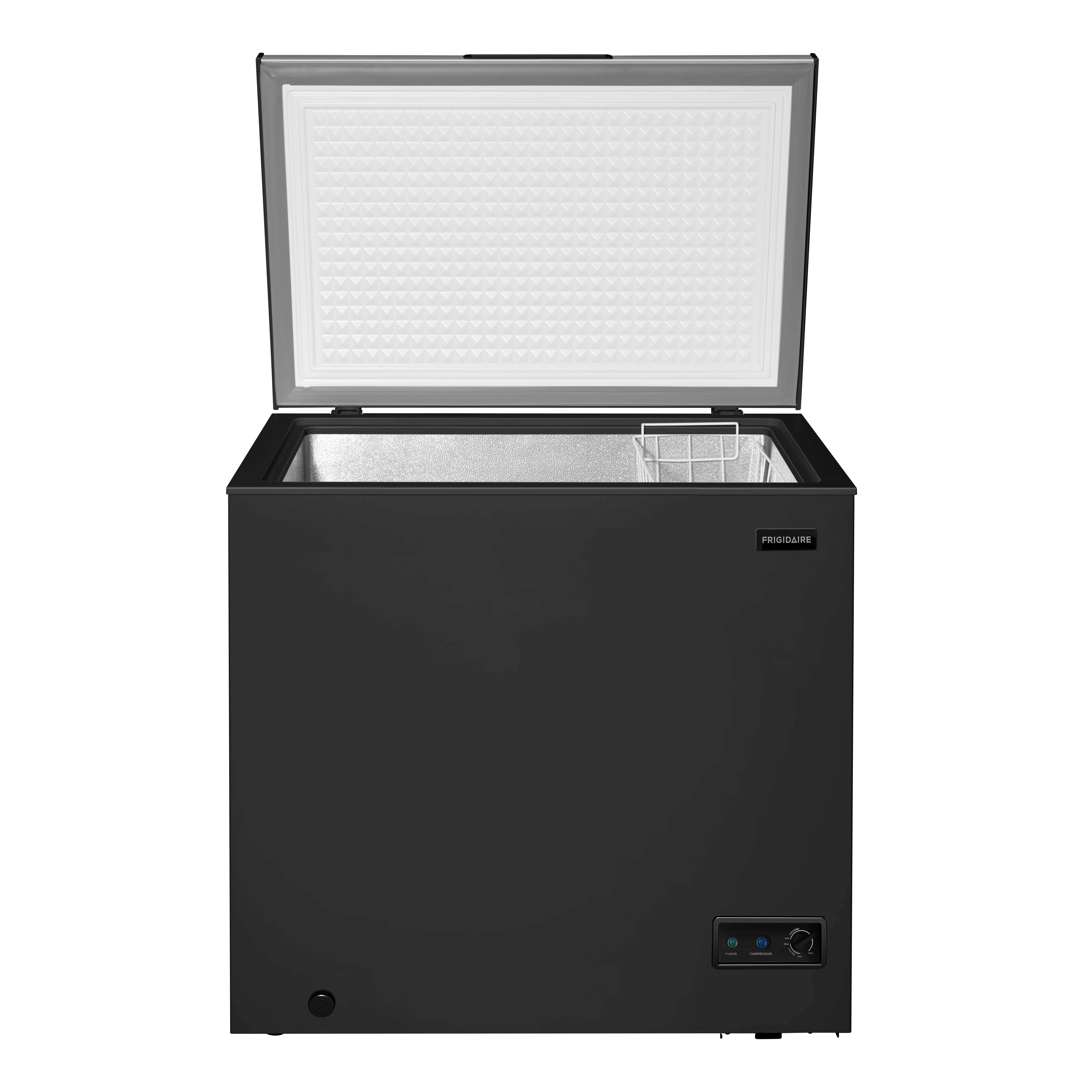 7.0 CU FT Chest Freezer, Garage Ready, Stainless Steel Lid, Black(Stainless Steel) - Image 4