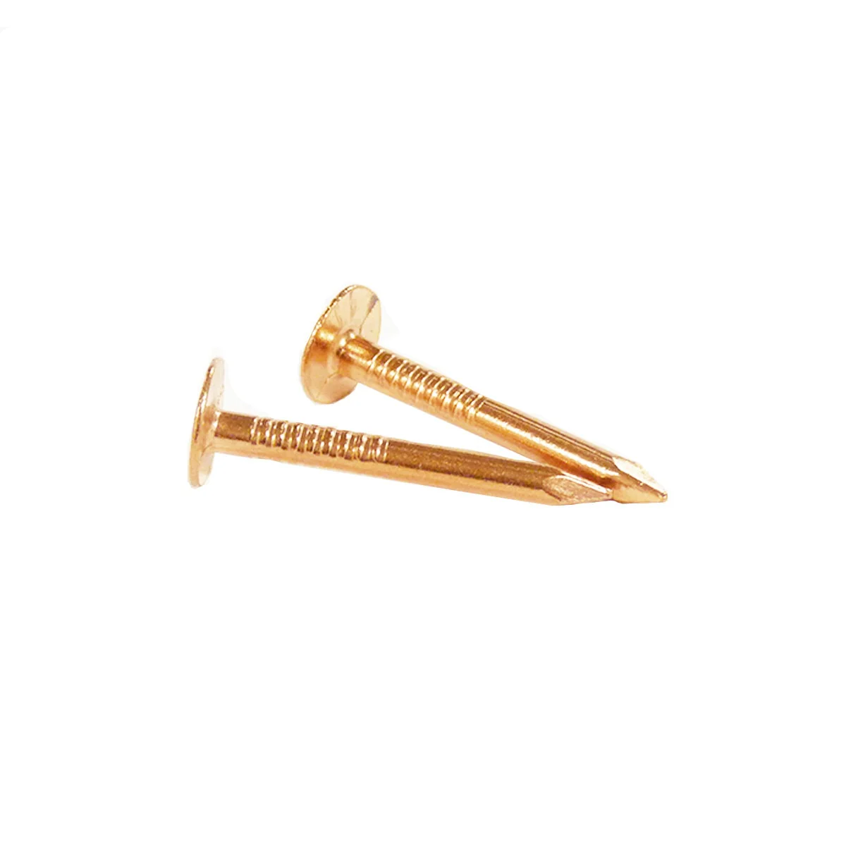 Copper Roofing Nails, 1-1/4 in, 5 lb Box