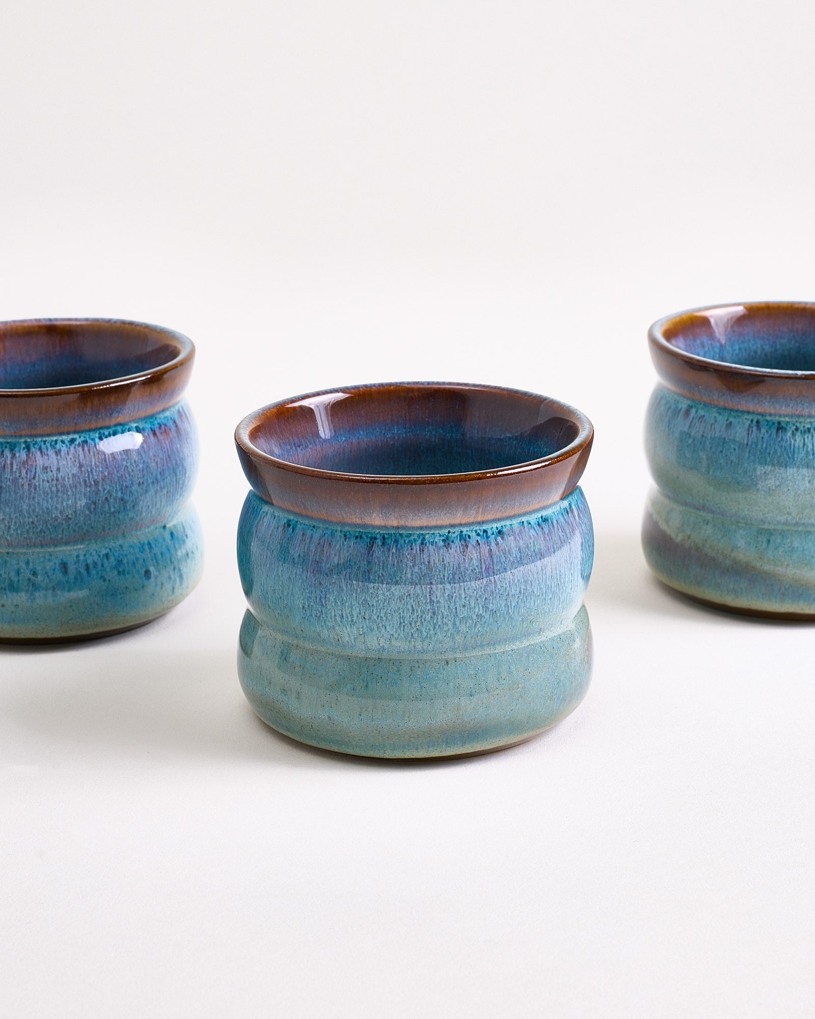 MADEIRA - SMALL CUP BUBBLE GREEN-BLUE SET OF 4