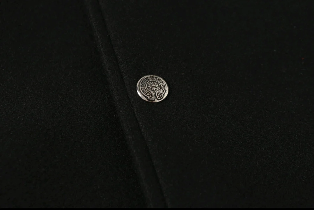 Chrome Hearts Black White Street Style Baseball Coat 0002