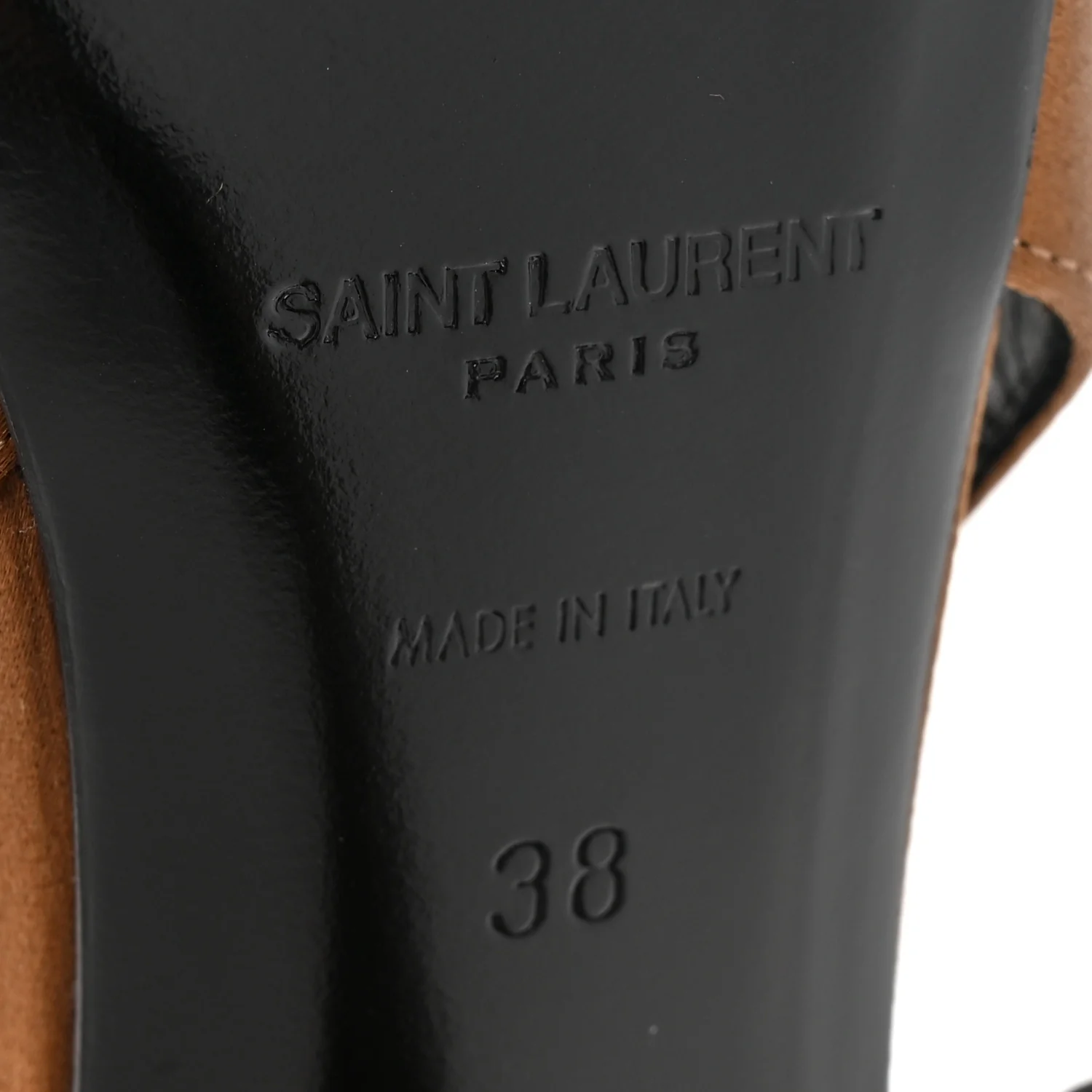 Silk Satin Faye 110 Pumps 38 Deep Cognac